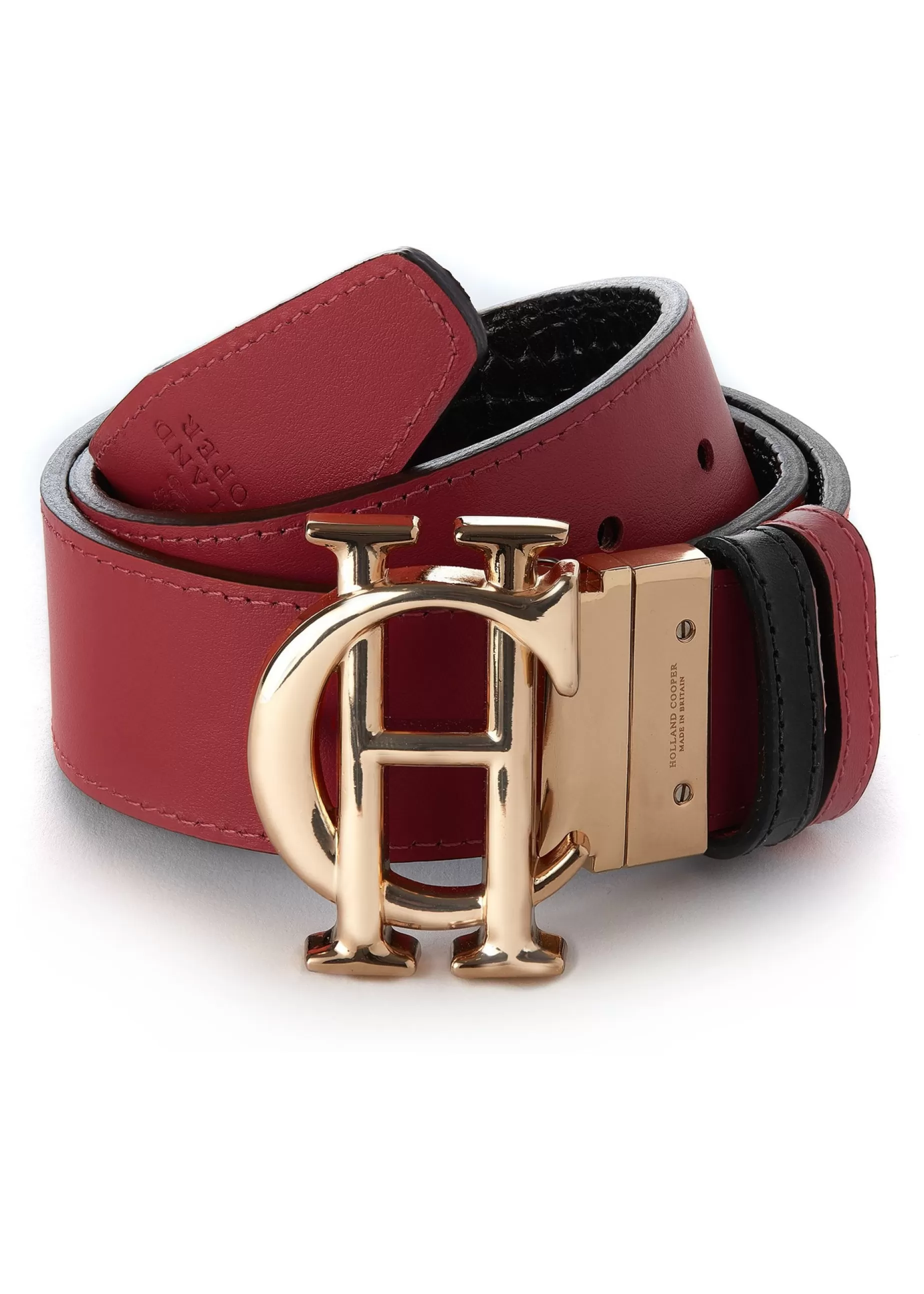 Holland Cooper Belts | Belts>HC Classic Belt Reversible Heritage Red Black Croc