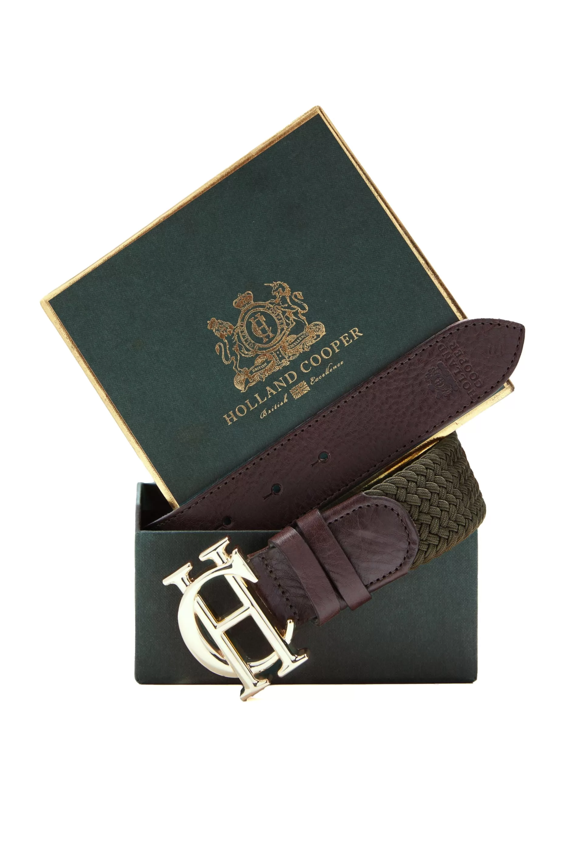 Holland Cooper Gifts For Her | Belts>HC Heritage Belt Forest Green