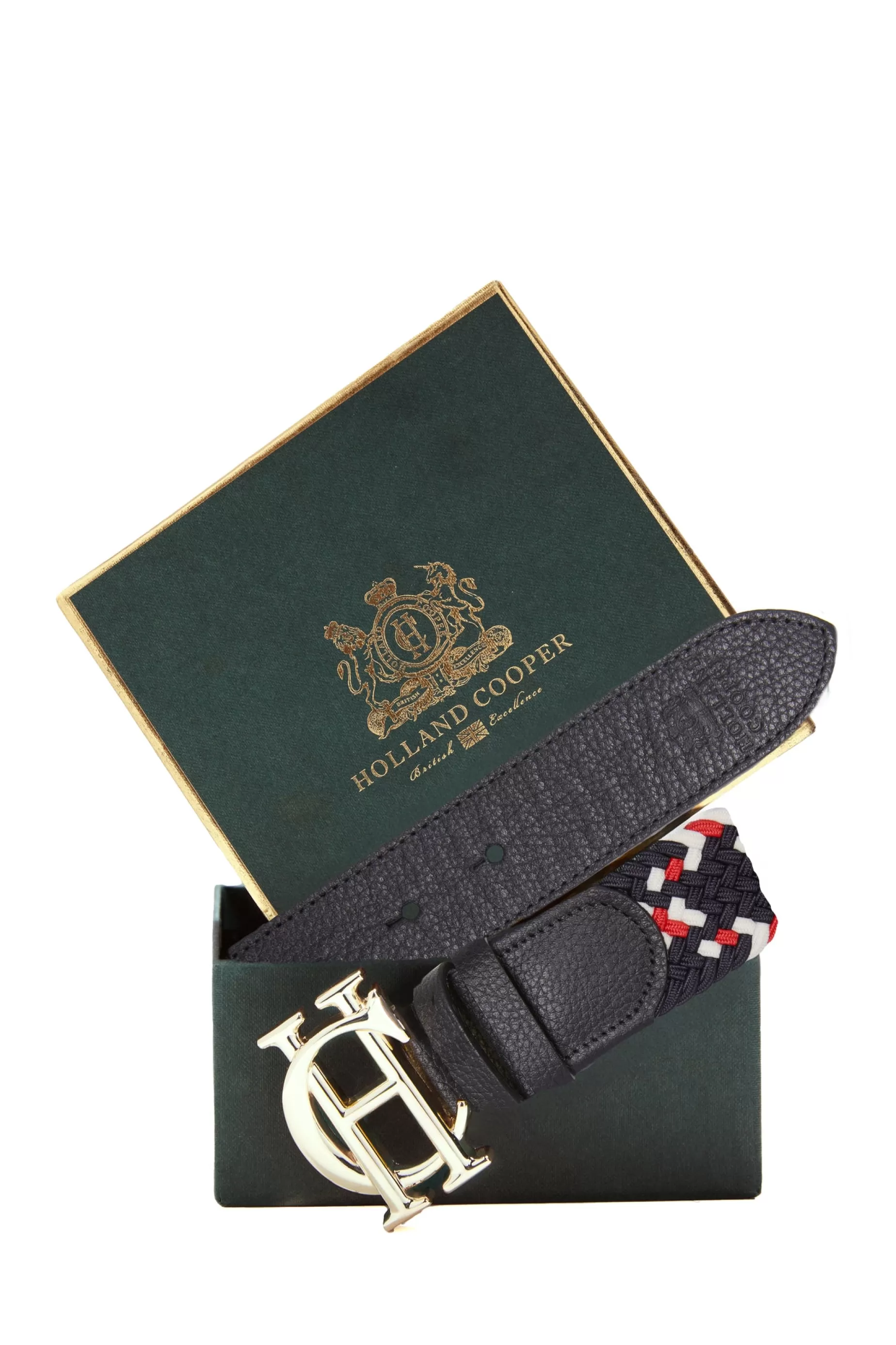 Holland Cooper Accessories | Shop By Product>HC Heritage Belt Navy Tricolour