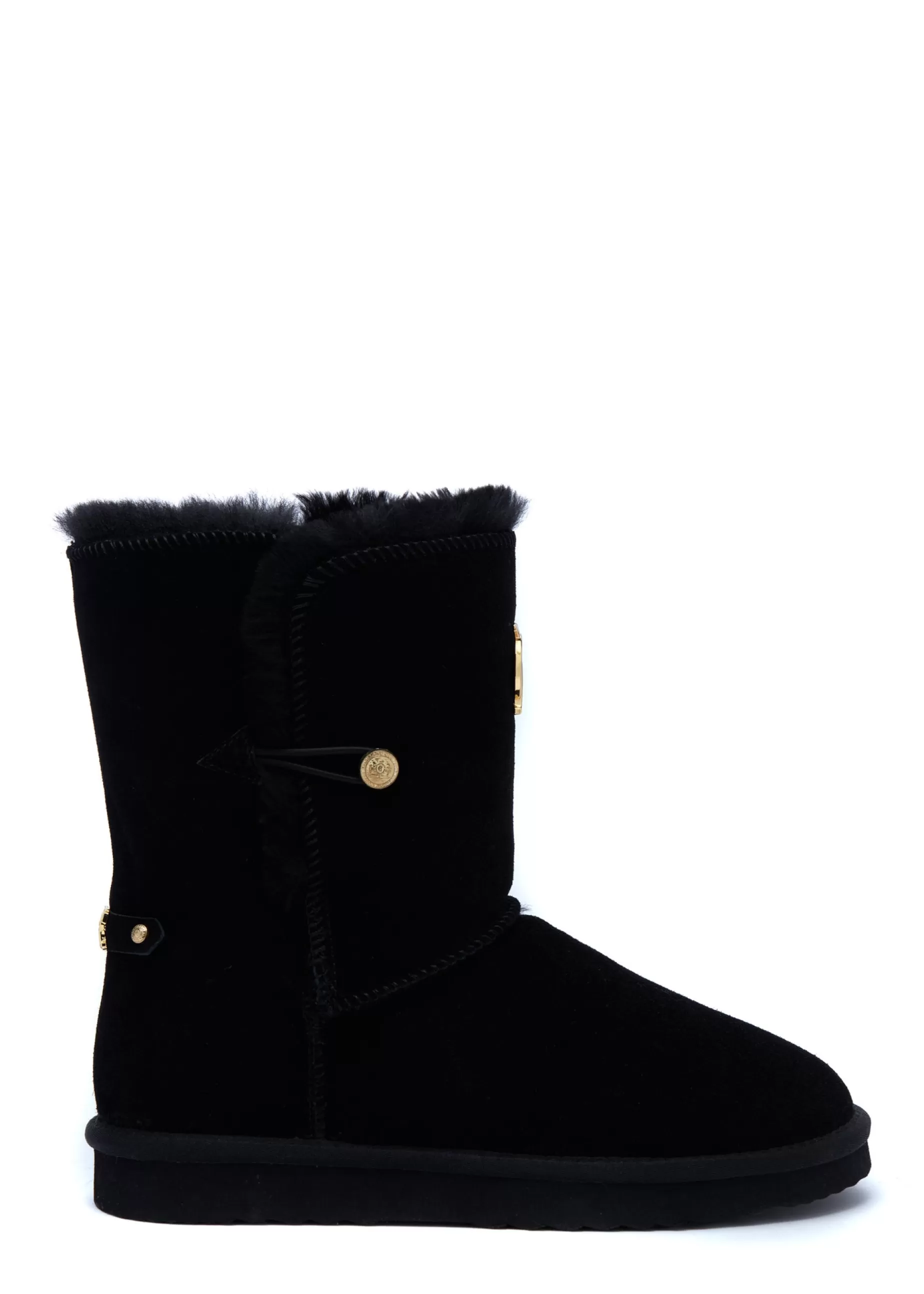 Holland Cooper Shearling Boots | Footwear>HC Shearling Boot Black