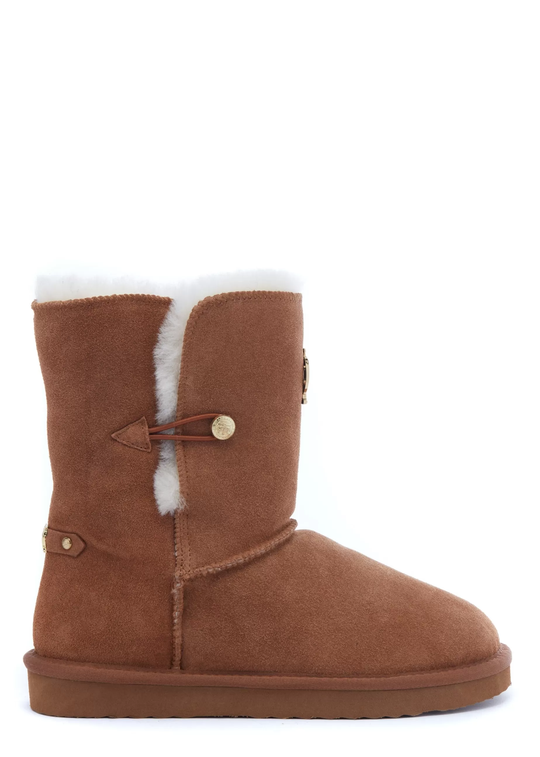 Holland Cooper Shearling Boots | Boots>HC Shearling Boot Tan