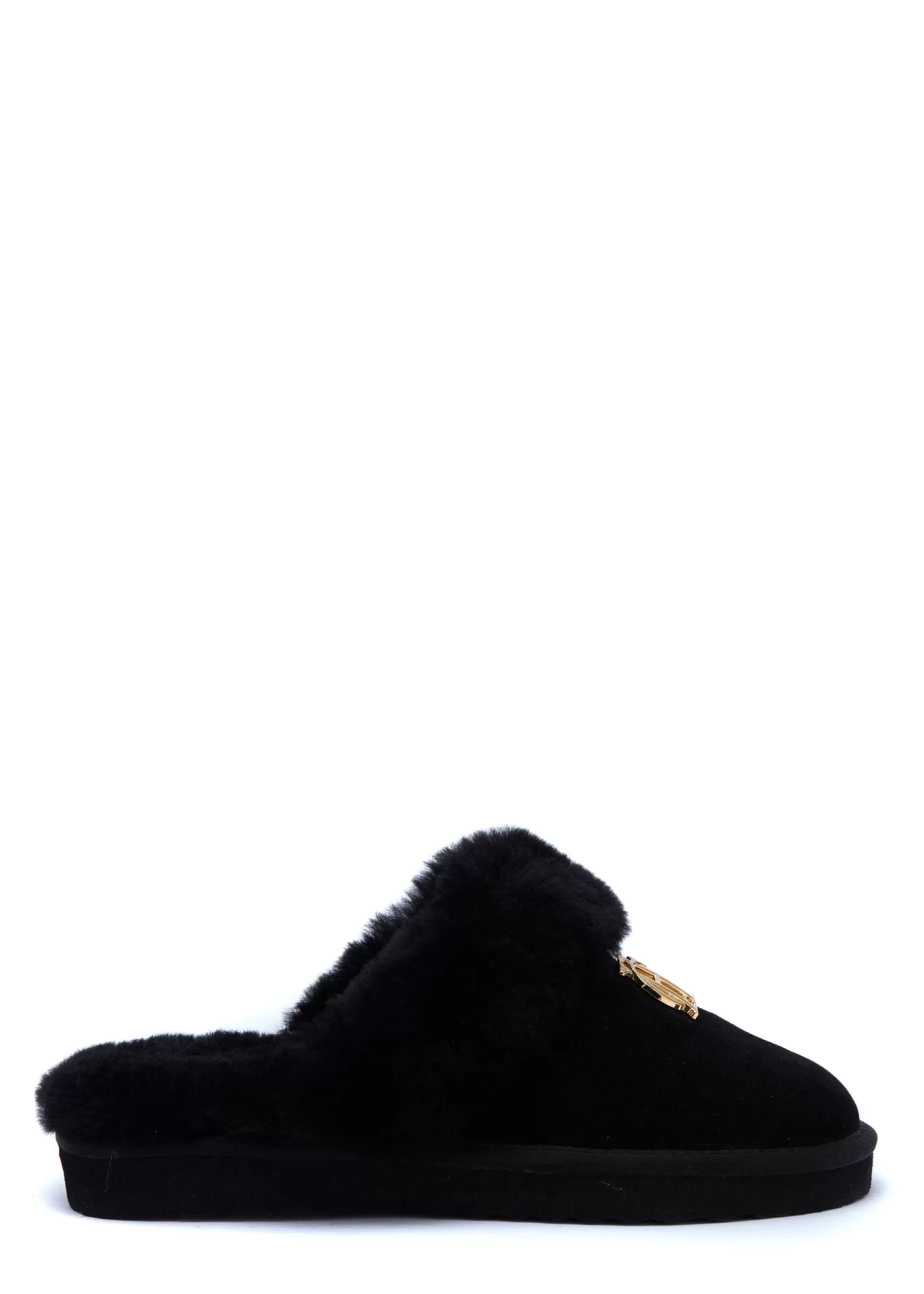 Holland Cooper Shearling Boots | Boots>HC Shearling Slipper Black