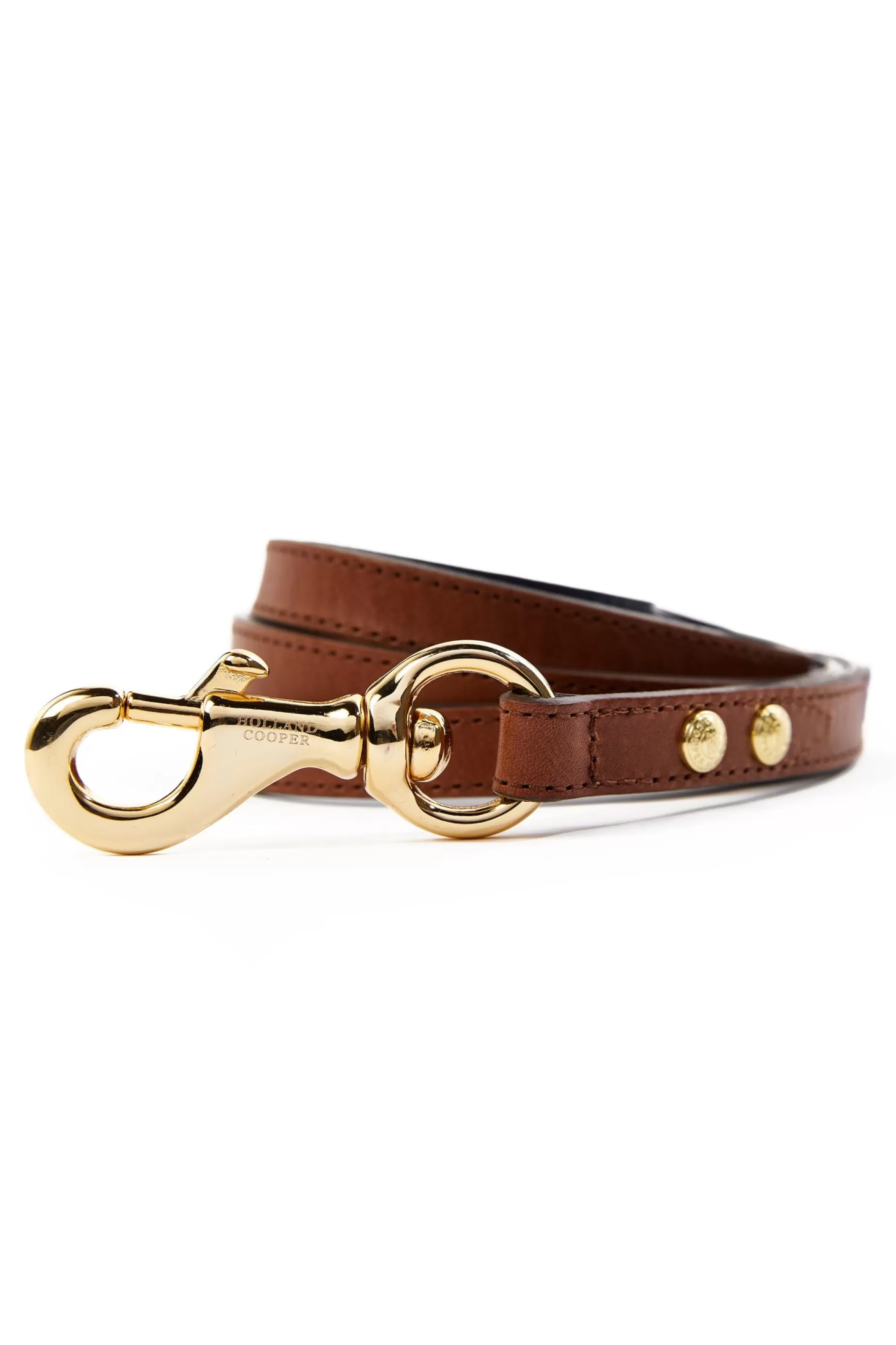 Holland Cooper Dog Leads | Dog Accessories>HC Slim Dog Lead Chestnut