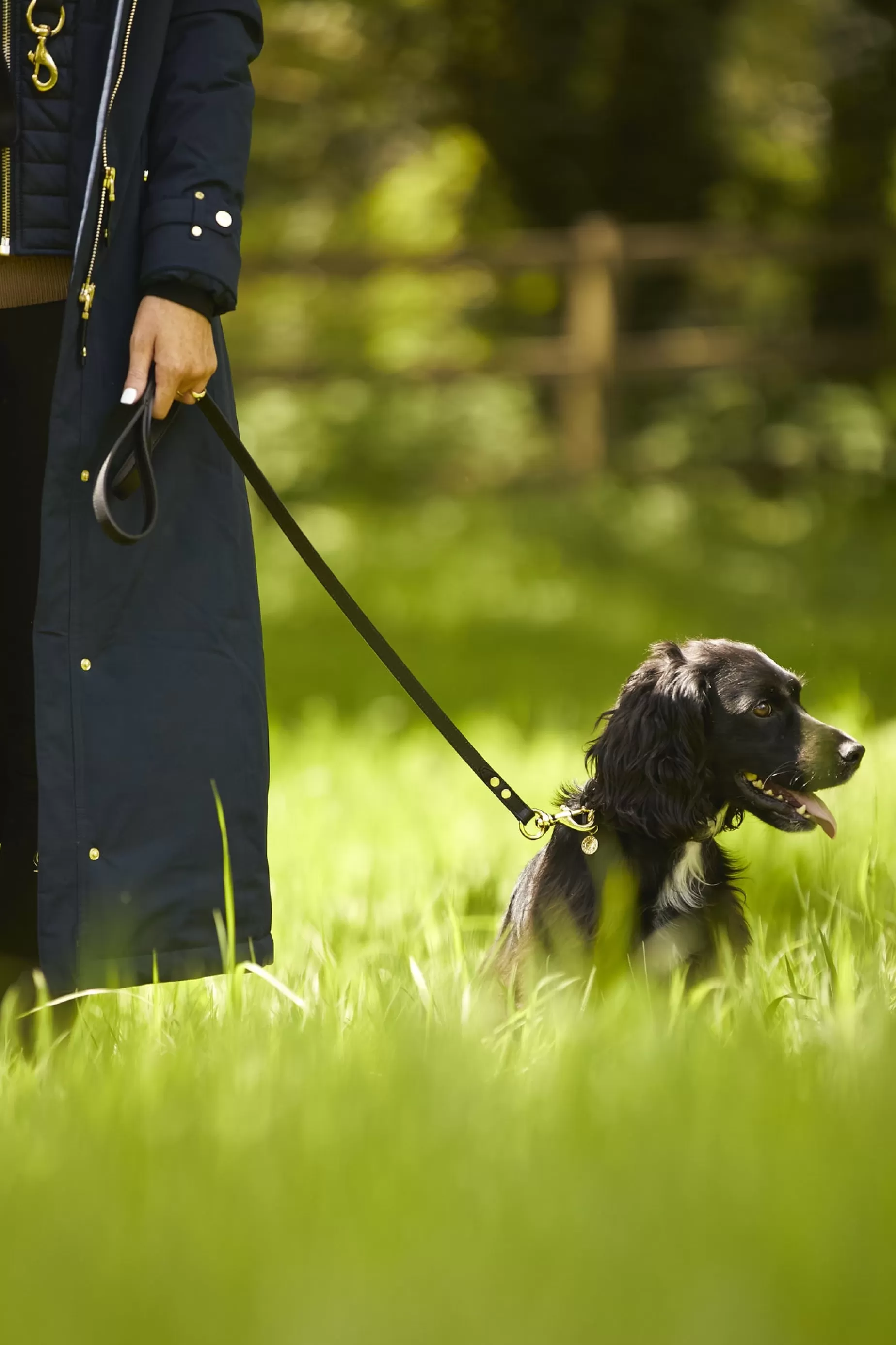 Holland Cooper The Perfect Gesture | Dog Leads>HC Slim Dog Lead Black