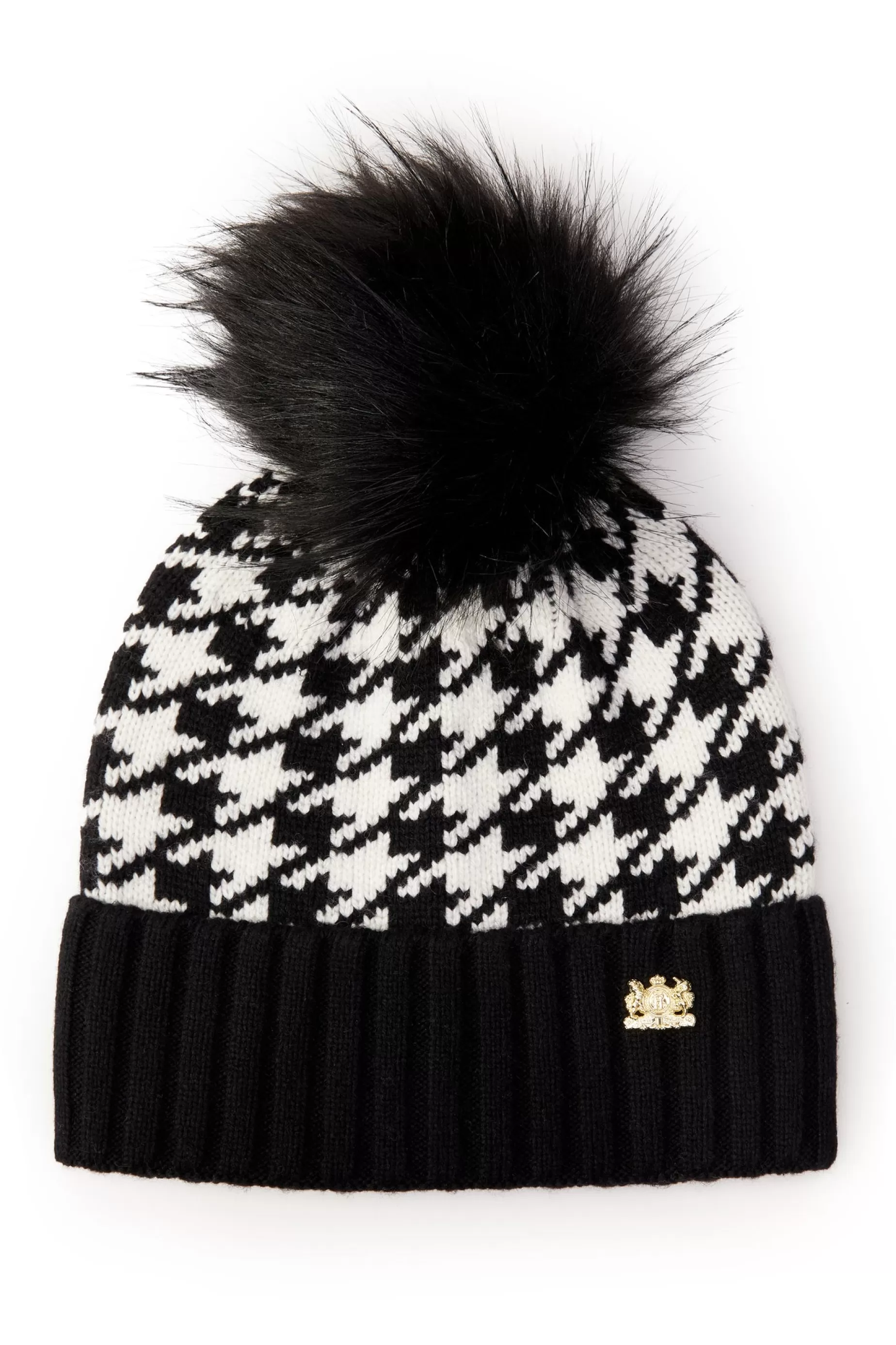 Holland Cooper Accessories | Shop Women>Heritage Bobble Hat Houndstooth