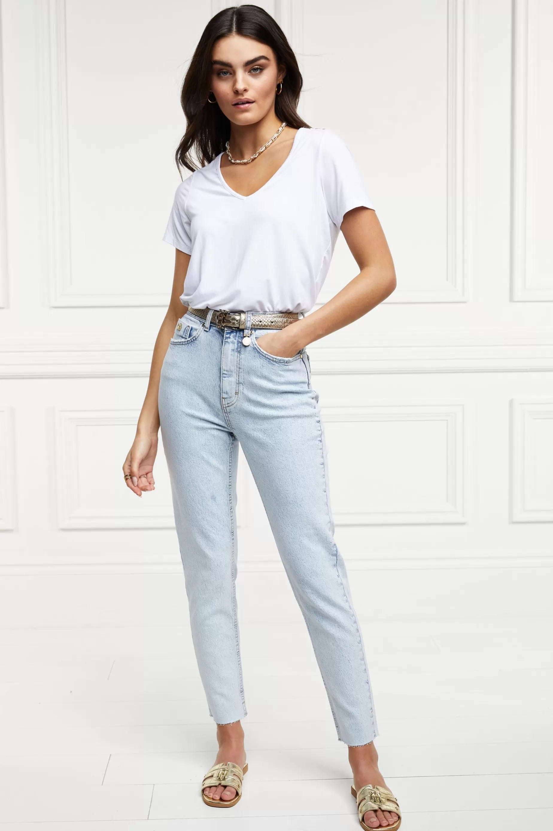 Holland Cooper Jeans | Jade's Top Picks>High Rise Slim Jean Light Stone Wash