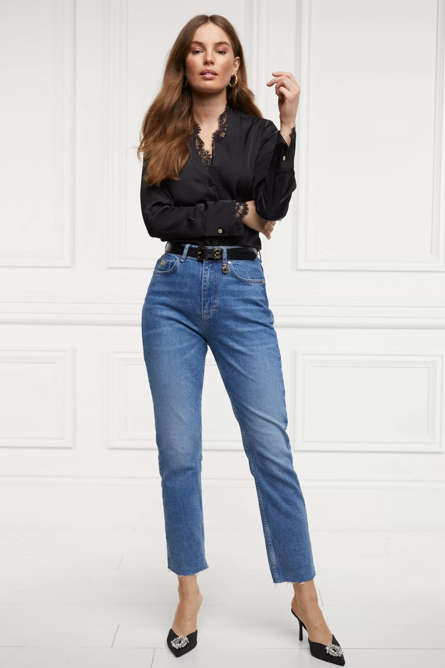 Holland Cooper Jeans | Wardrobe Staples>High Rise Slim Jean True Indigo