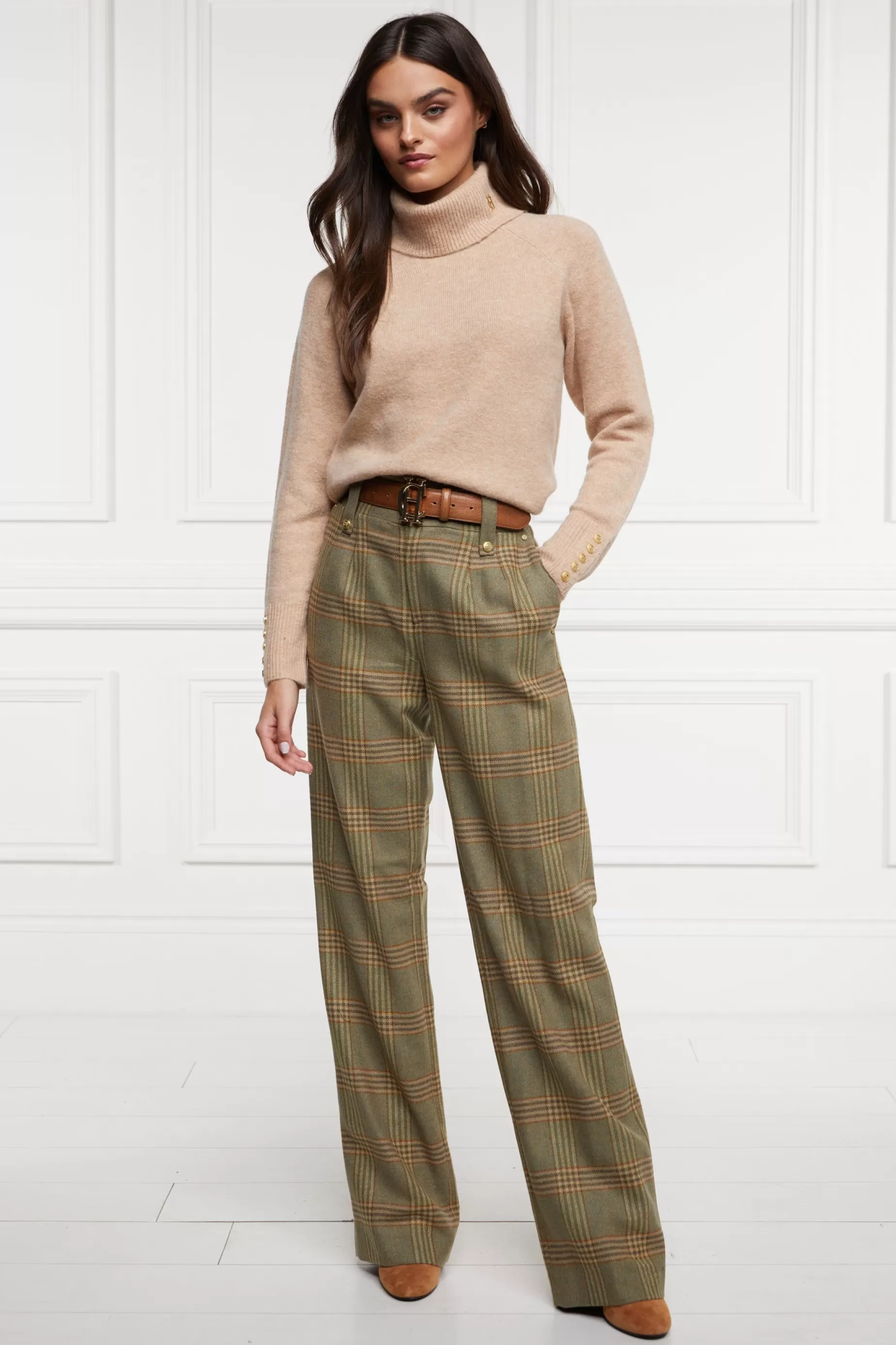 Holland Cooper Trousers | In Stock Tailoring>High Waisted Straight Trouser Leveret