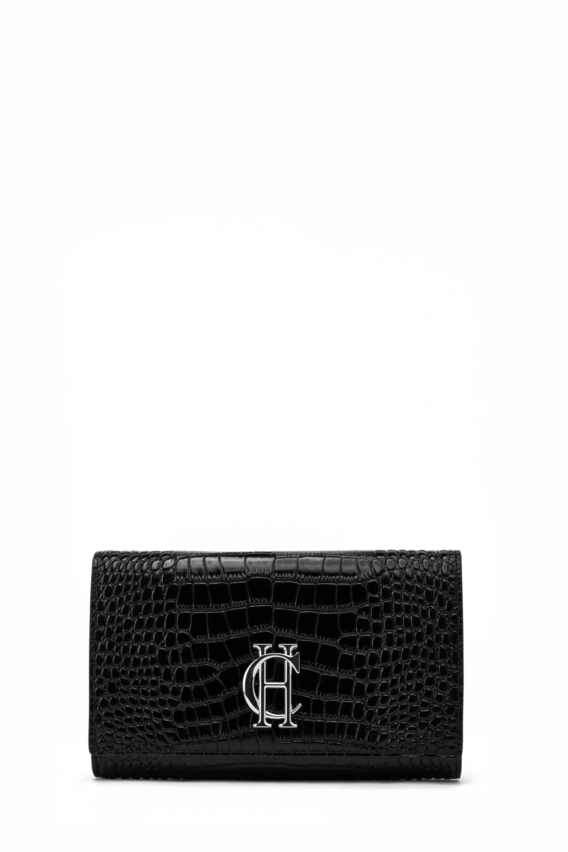 Holland Cooper Clutch Bags | Accessories>Highbury Clutch Bag Black Silver