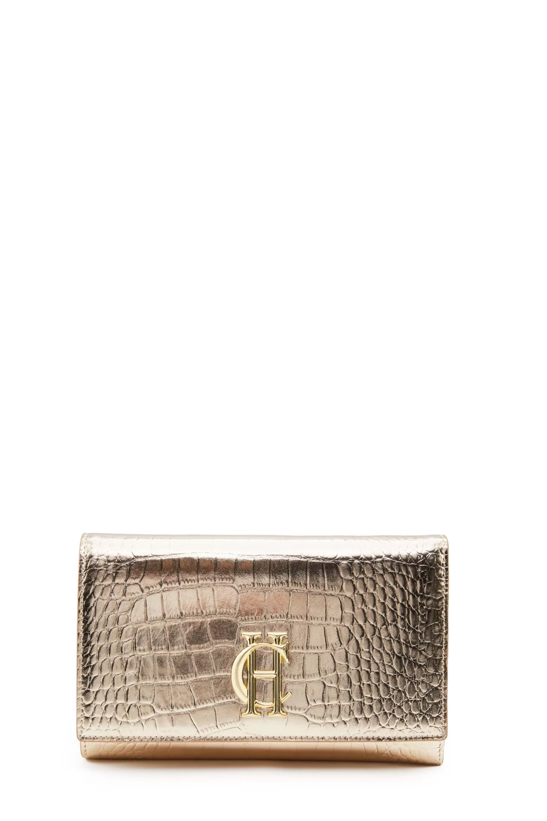 Holland Cooper Clutch Bags | Bags>Highbury Clutch Bag Gold Croc