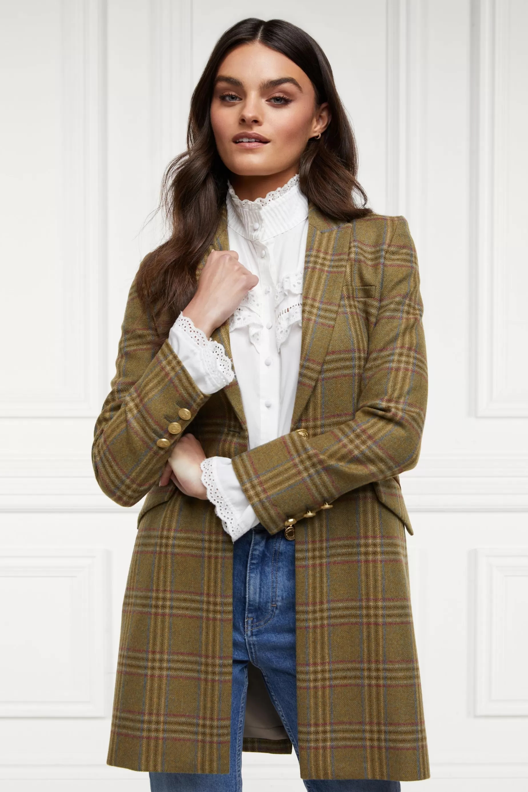 Holland Cooper Coats | Country Collection>Highgrove Coat Avebury Green Check