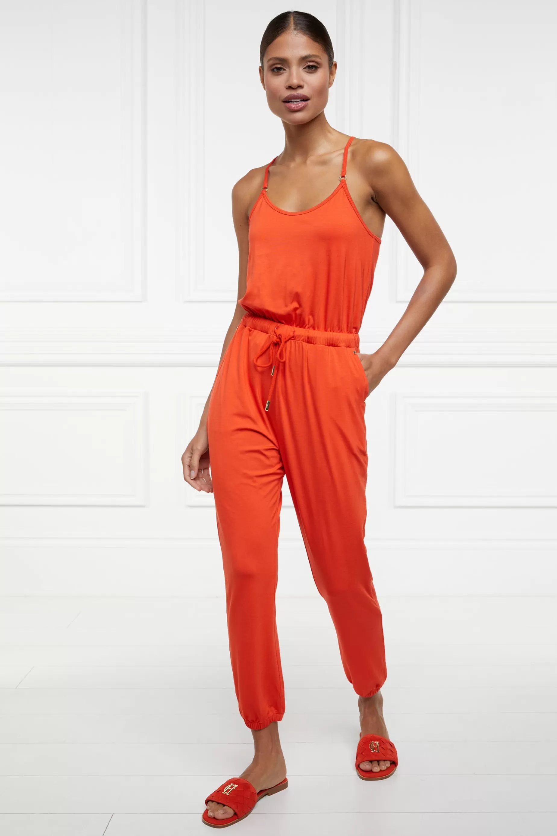 Holland Cooper Jumpsuits | Shop By Product>Iconic Jersey Jumpsuit Neroli