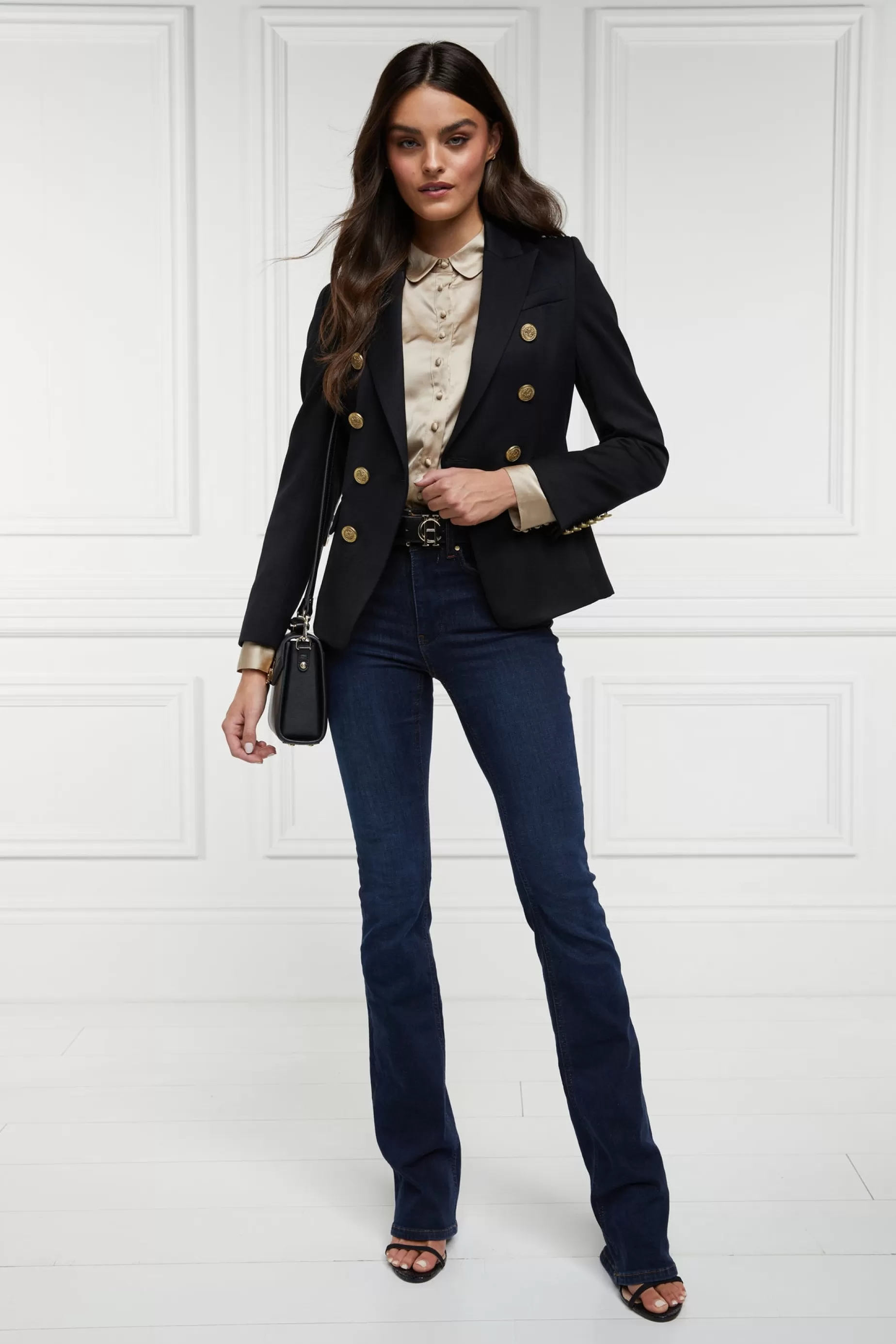 Holland Cooper Shirts & Blouses | The Date Night Edit>Isla Satin Shirt Champagne