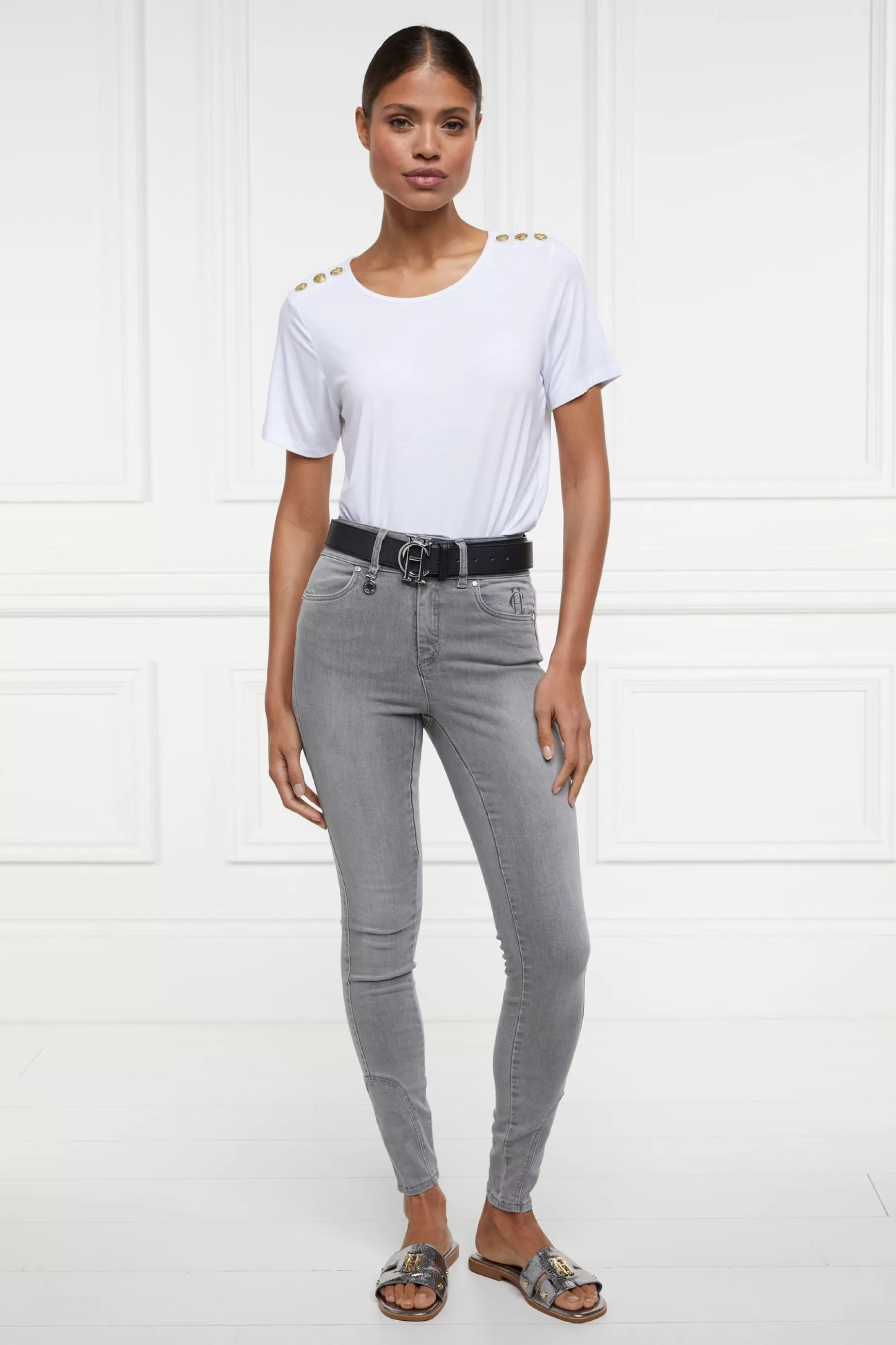 Holland Cooper Gifts For Her | Jeans>Jodhpur Jean Soft Grey