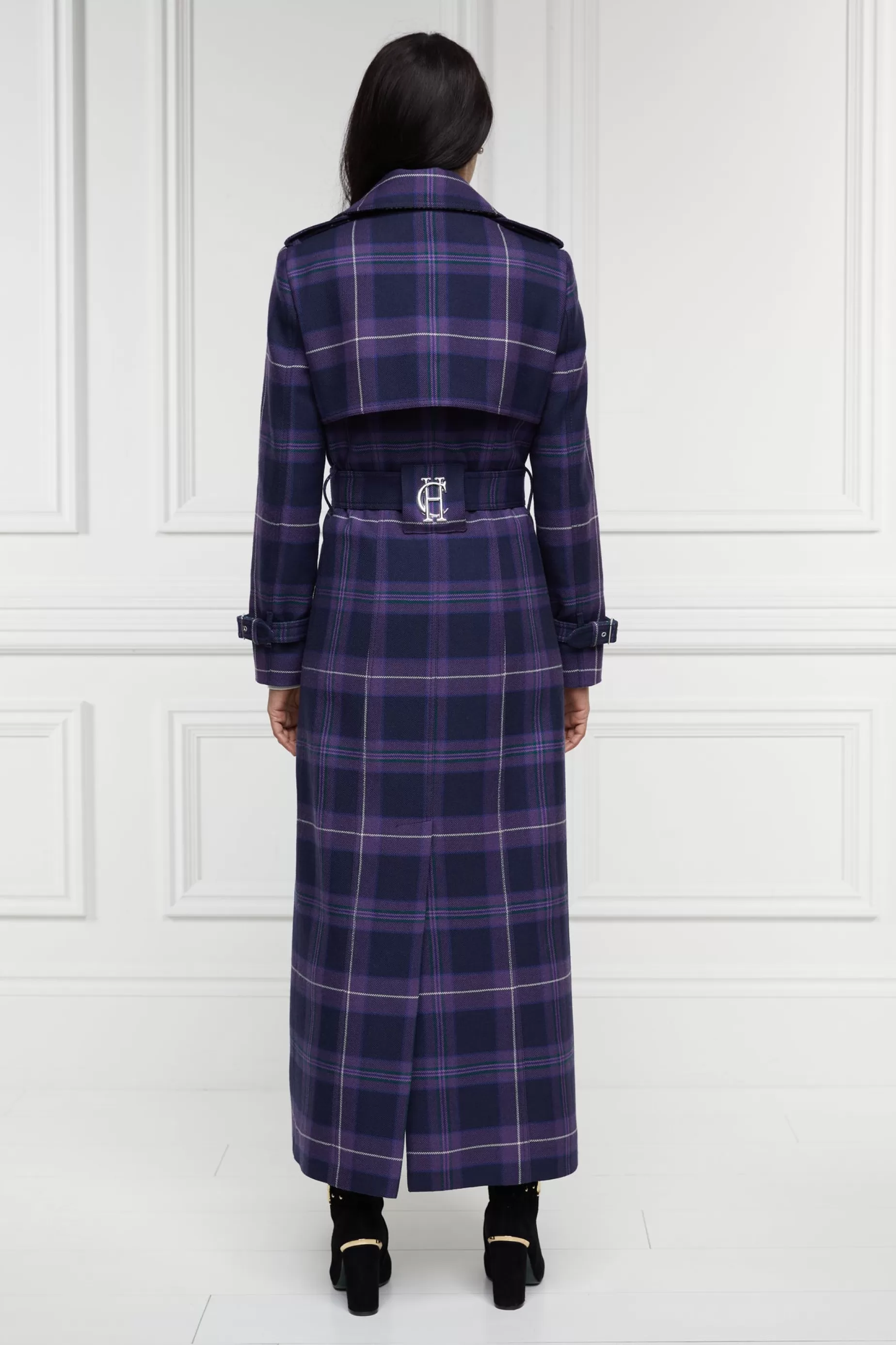 Holland Cooper Trench Coats | Coats>Jubilee Full Length Marlborough Trench Jubilee Tartan