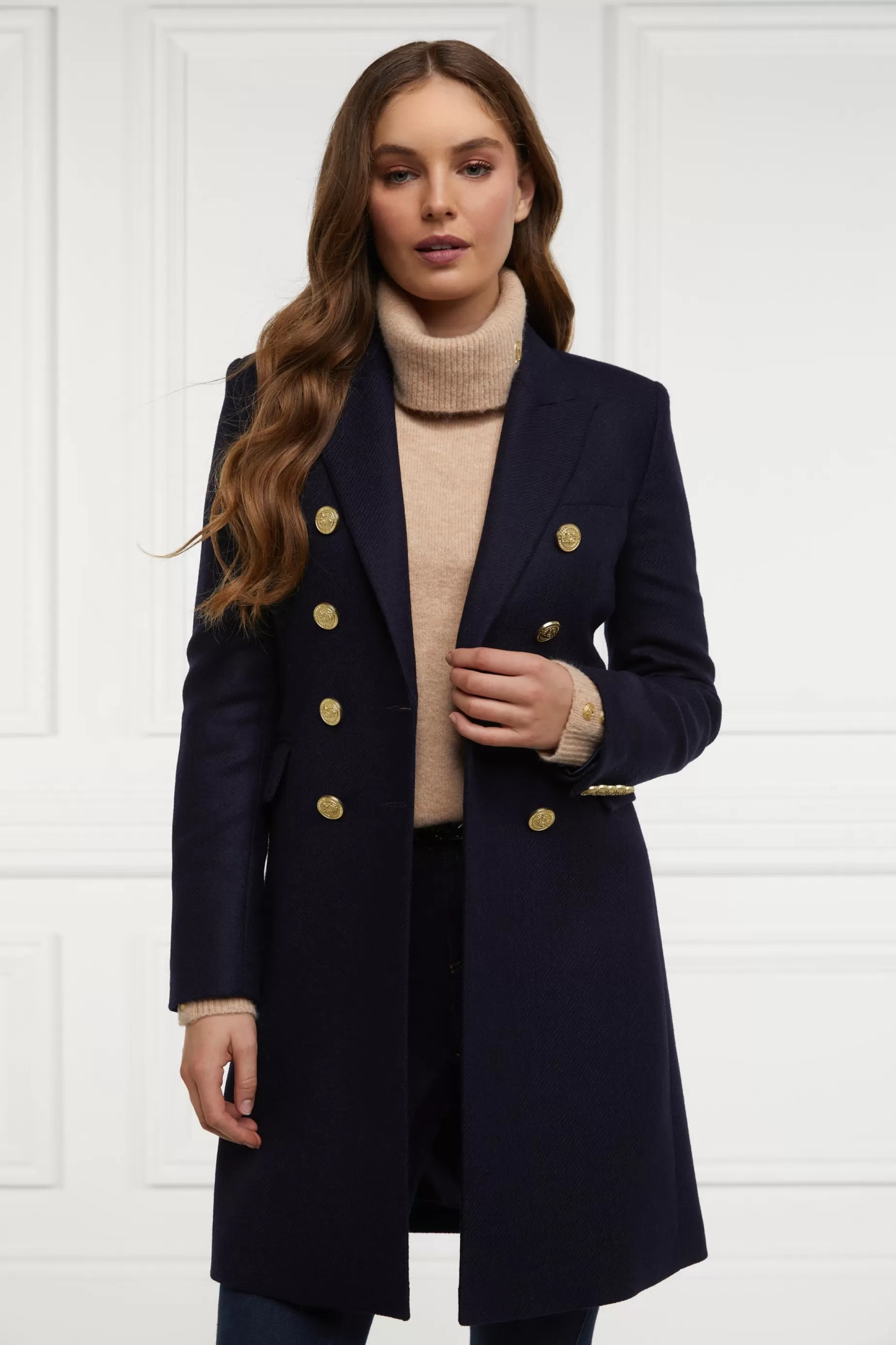 Holland Cooper Coats | In Stock Tailoring>Knightsbridge Coat Navy