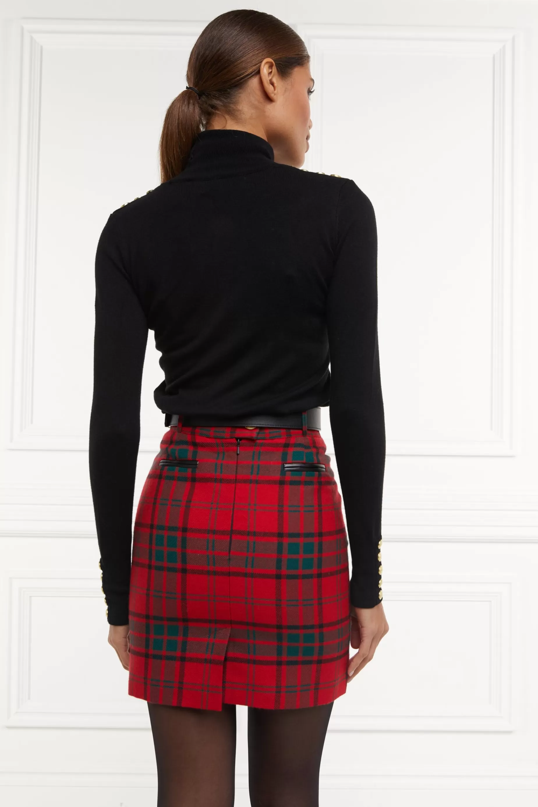 Holland Cooper Skirts | In Stock Tailoring>Knightsbridge Skirt Red Tartan