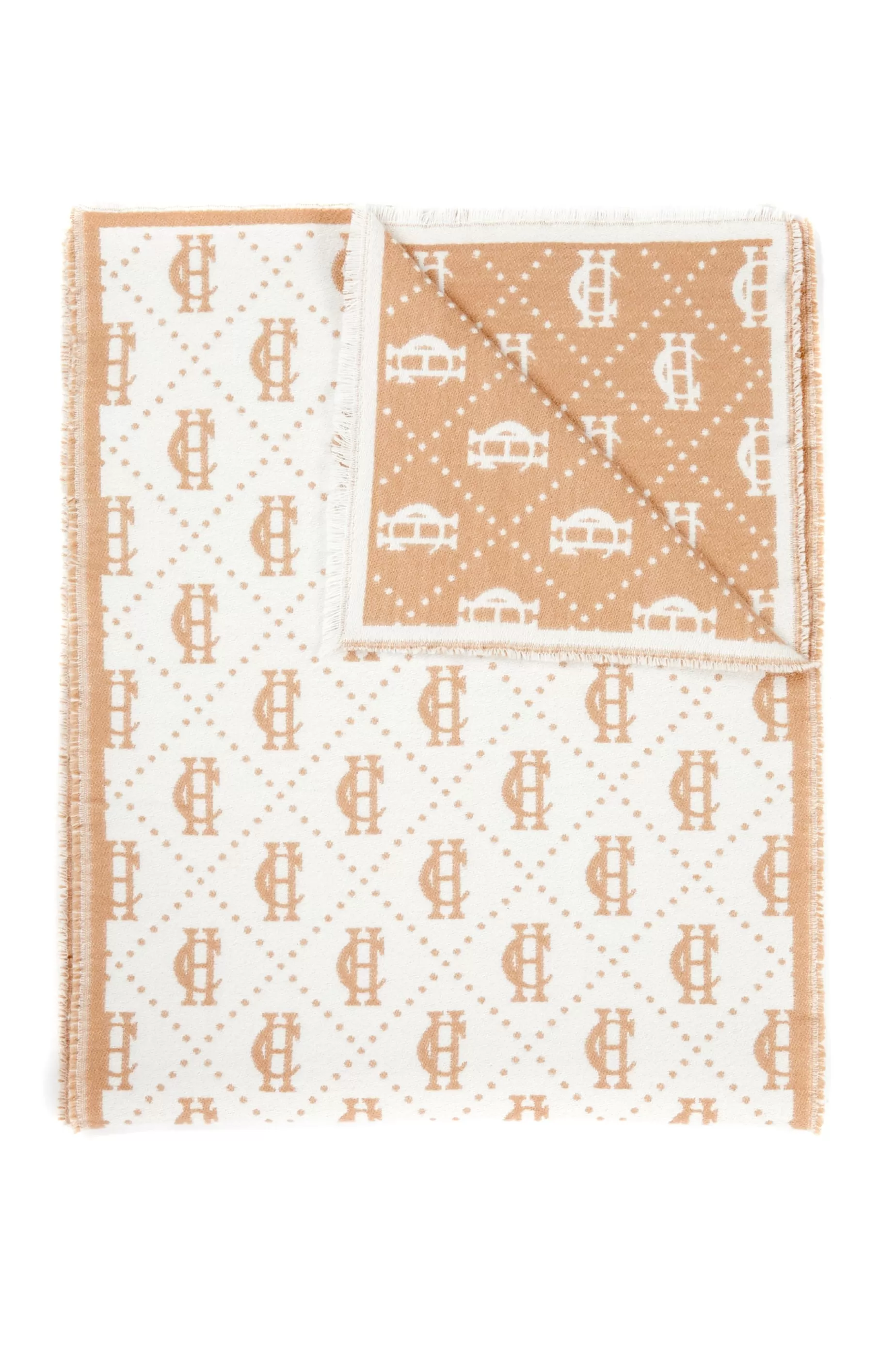 Holland Cooper The Perfect Gesture | Gifts For Him>Lightweight Monogram Scarf Camel Cream