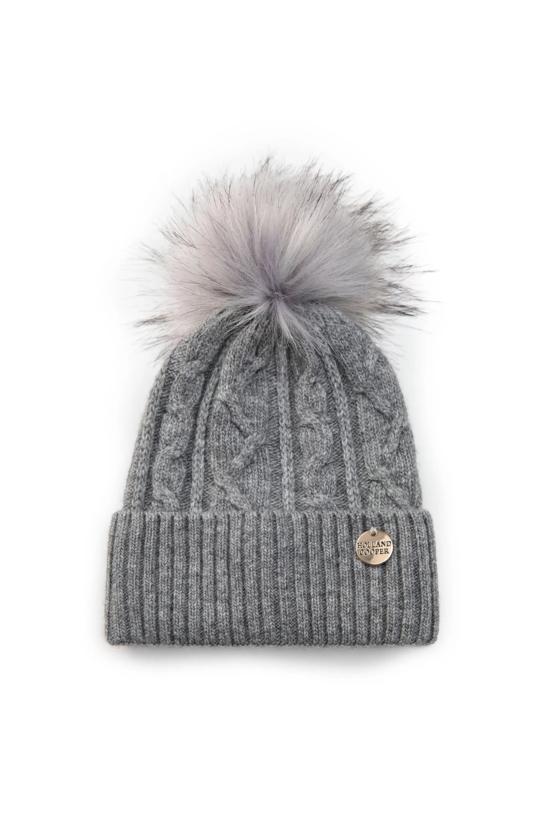 Holland Cooper Little Gifting | Shop By Collection>Little Bobble Hat Soft Grey Marl