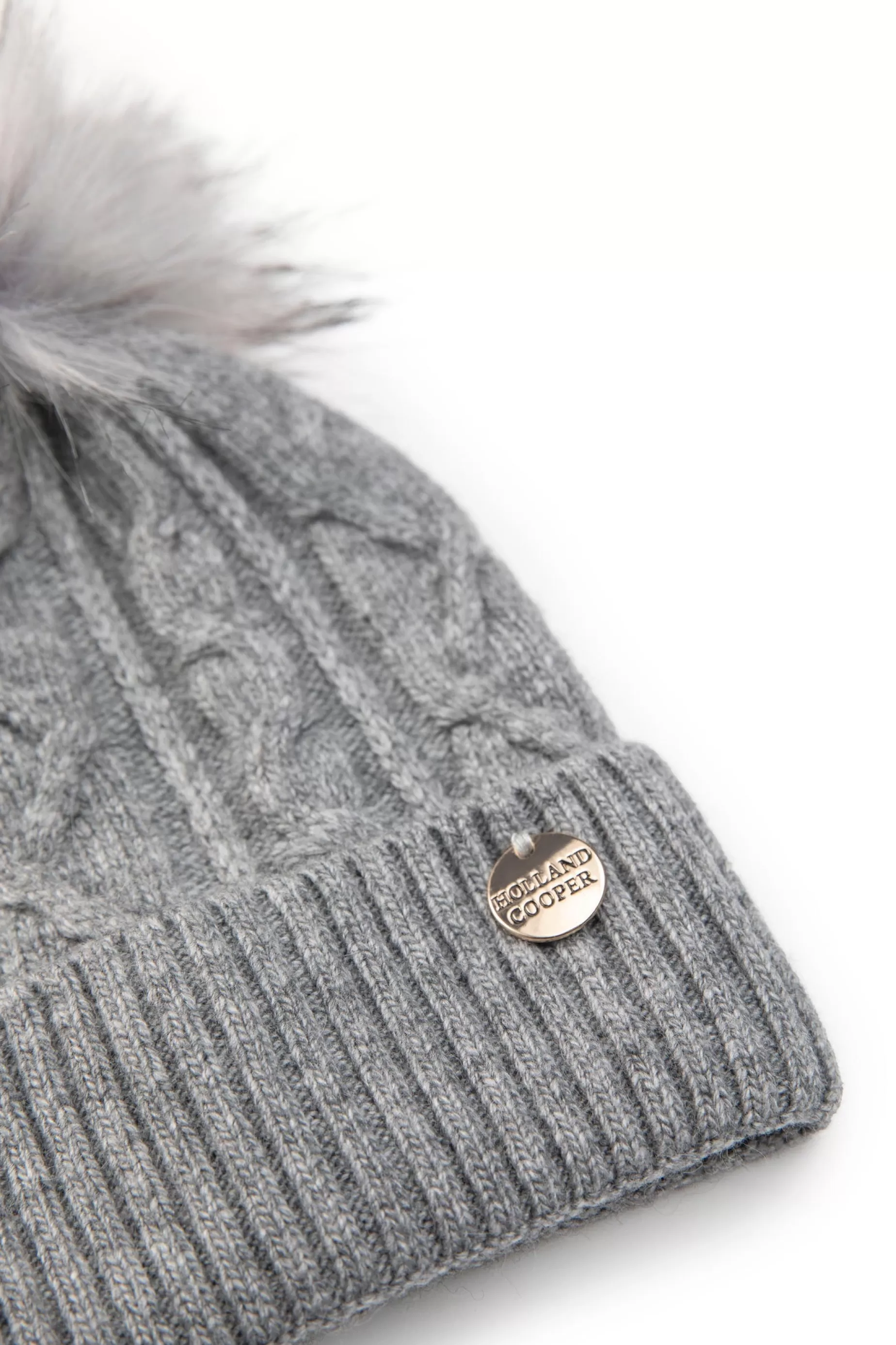 Holland Cooper Little Gifting | Shop By Collection>Little Bobble Hat Soft Grey Marl