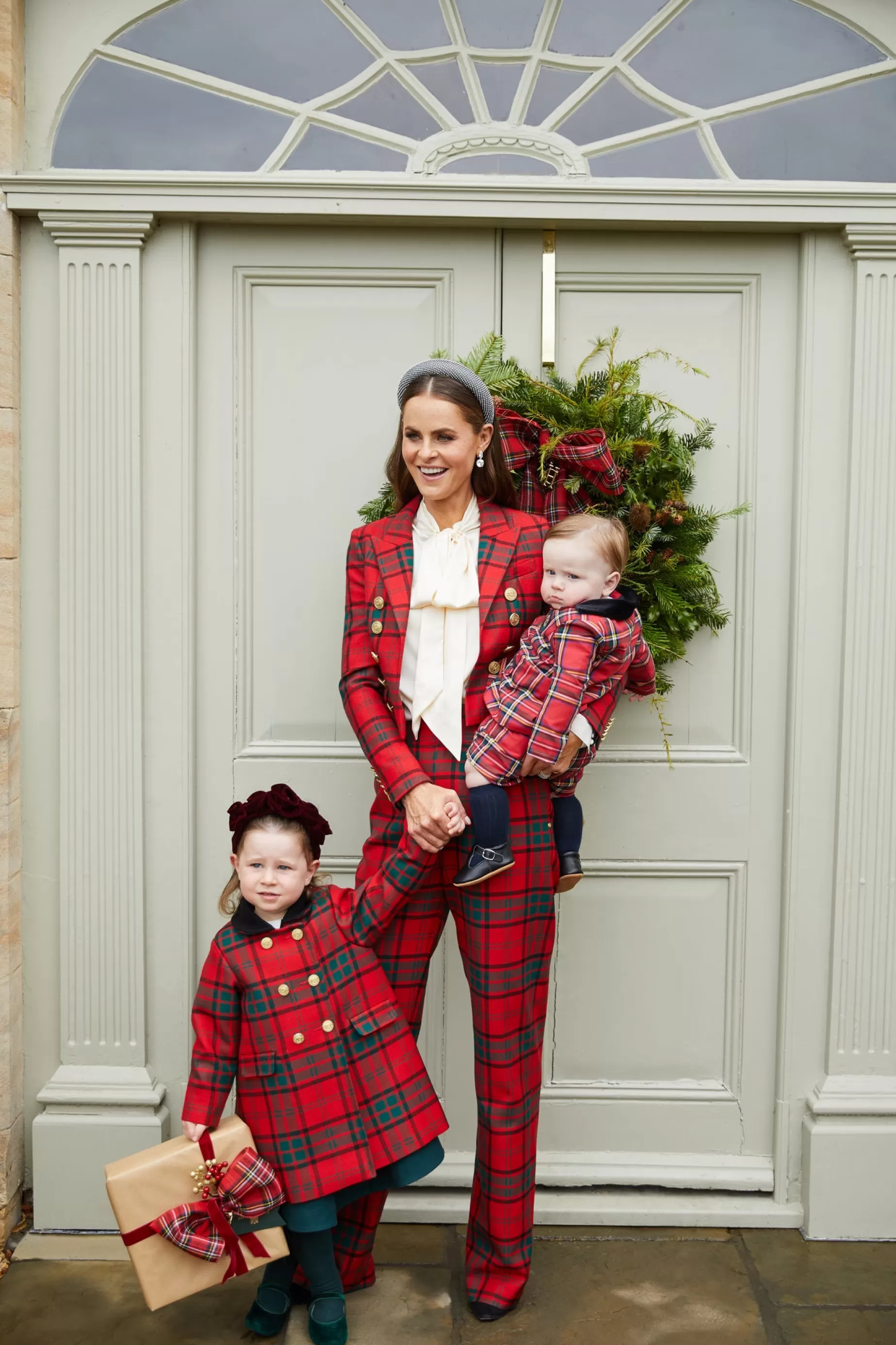 Holland Cooper Little Tailoring | Little Gifting>Little Town Coat Red Tartan