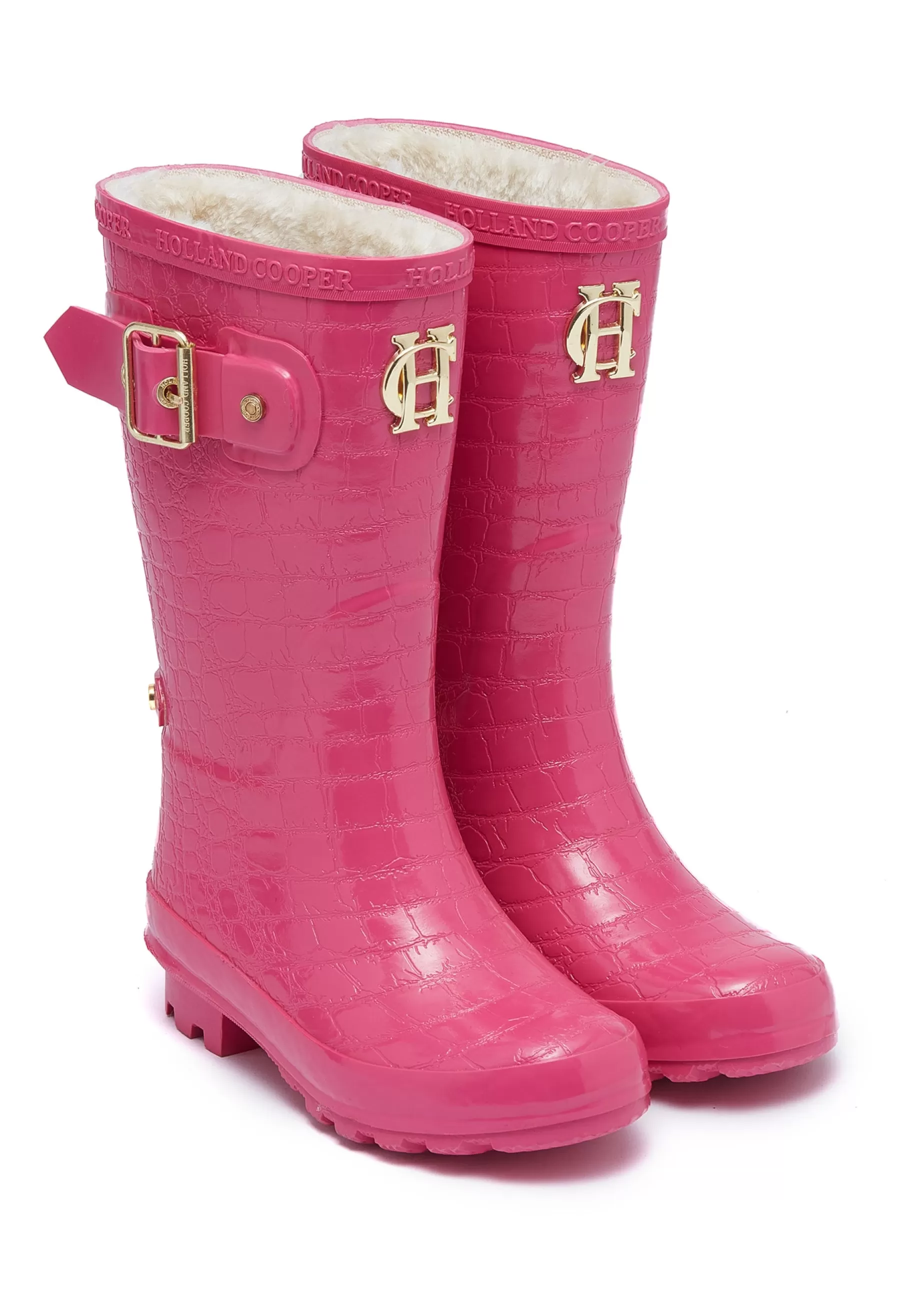 Holland Cooper Little Gifting | The Wellie Den>Little Wellie - Junior Lollipop Pink