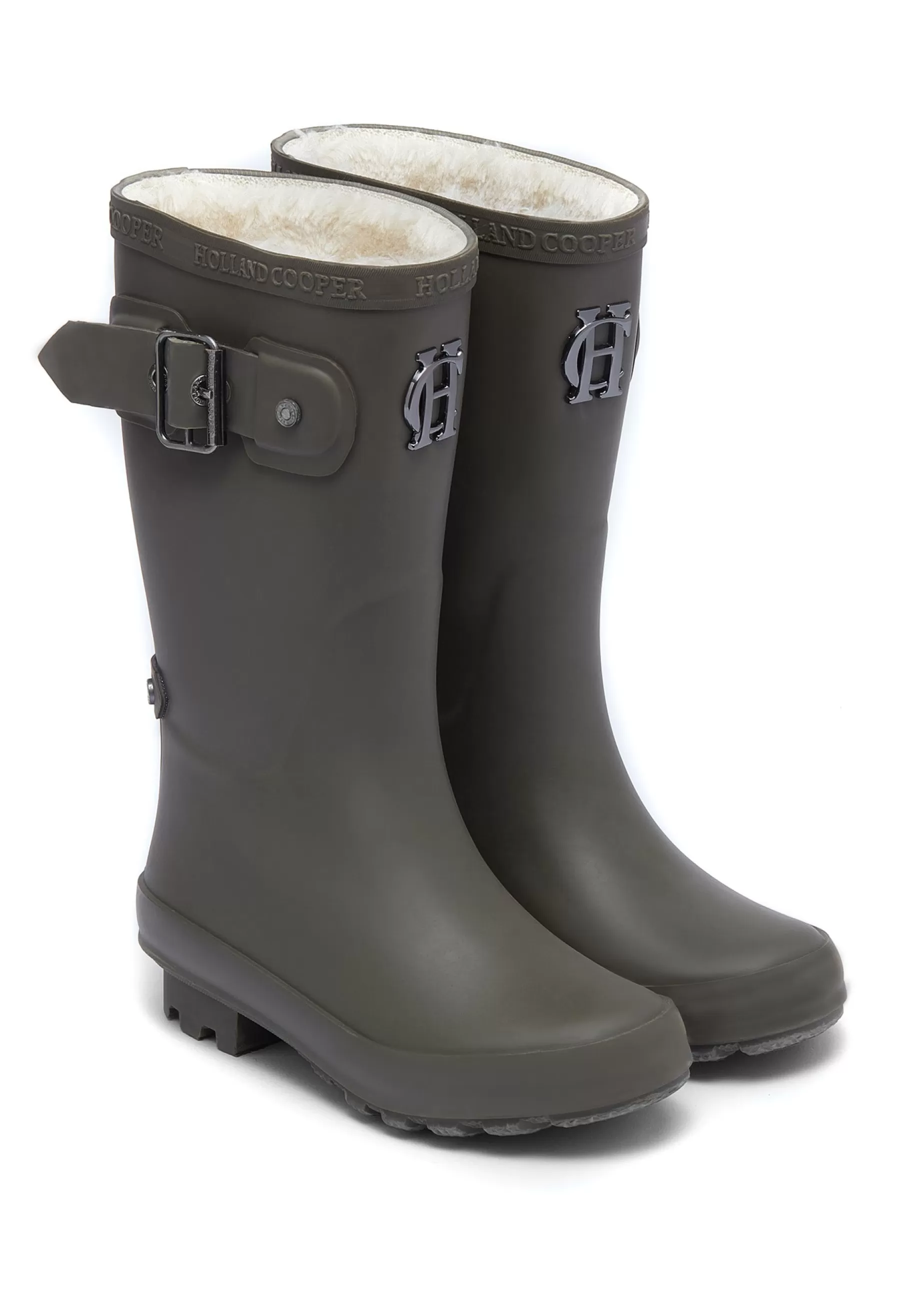 Holland Cooper Little Gifting | The Wellie Den>Little Wellie - Junior Dinosaur Green