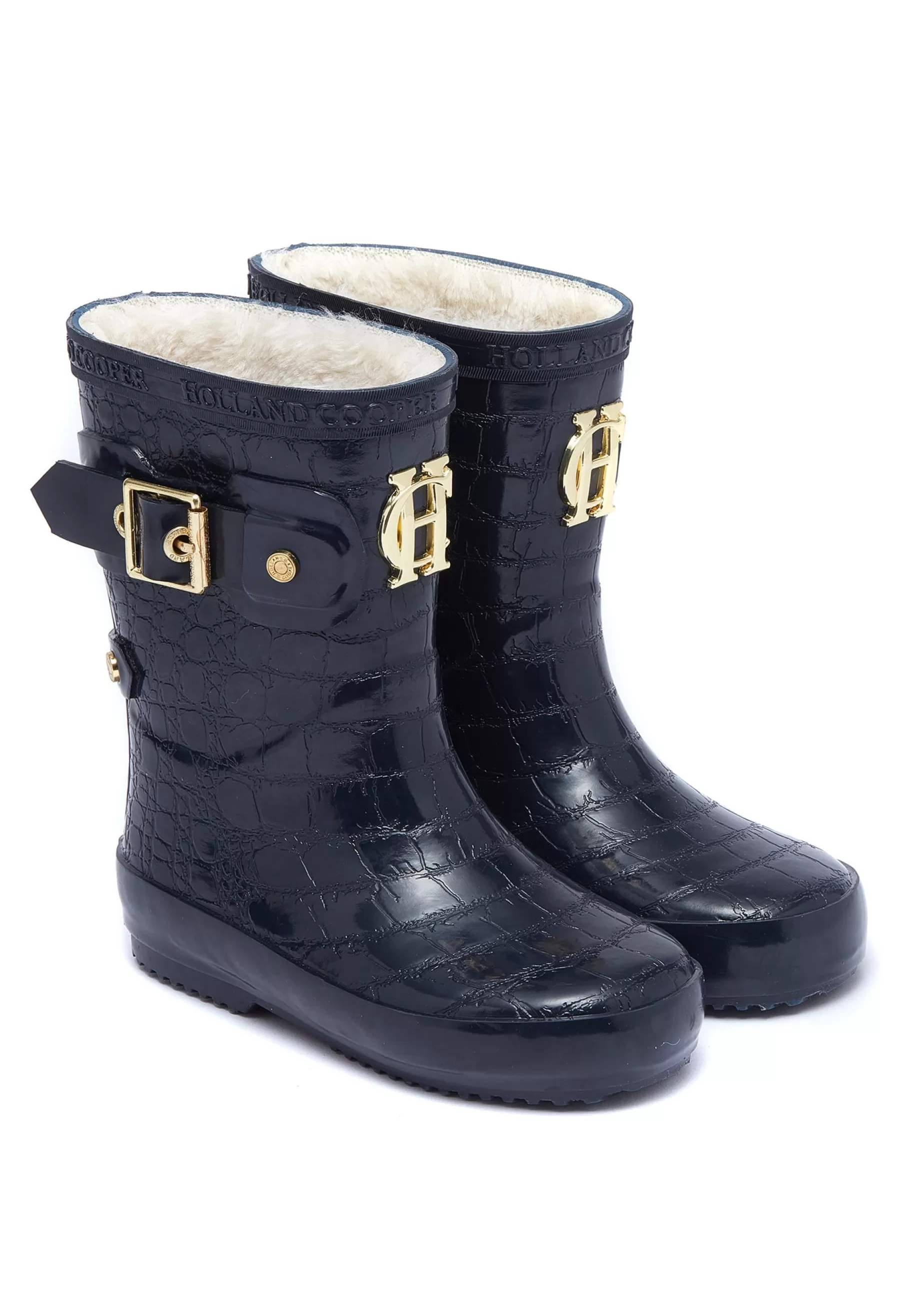 Holland Cooper Little Gifting | The Wellie Den>Little Wellie - Toddler Midnight Feast Navy Croc