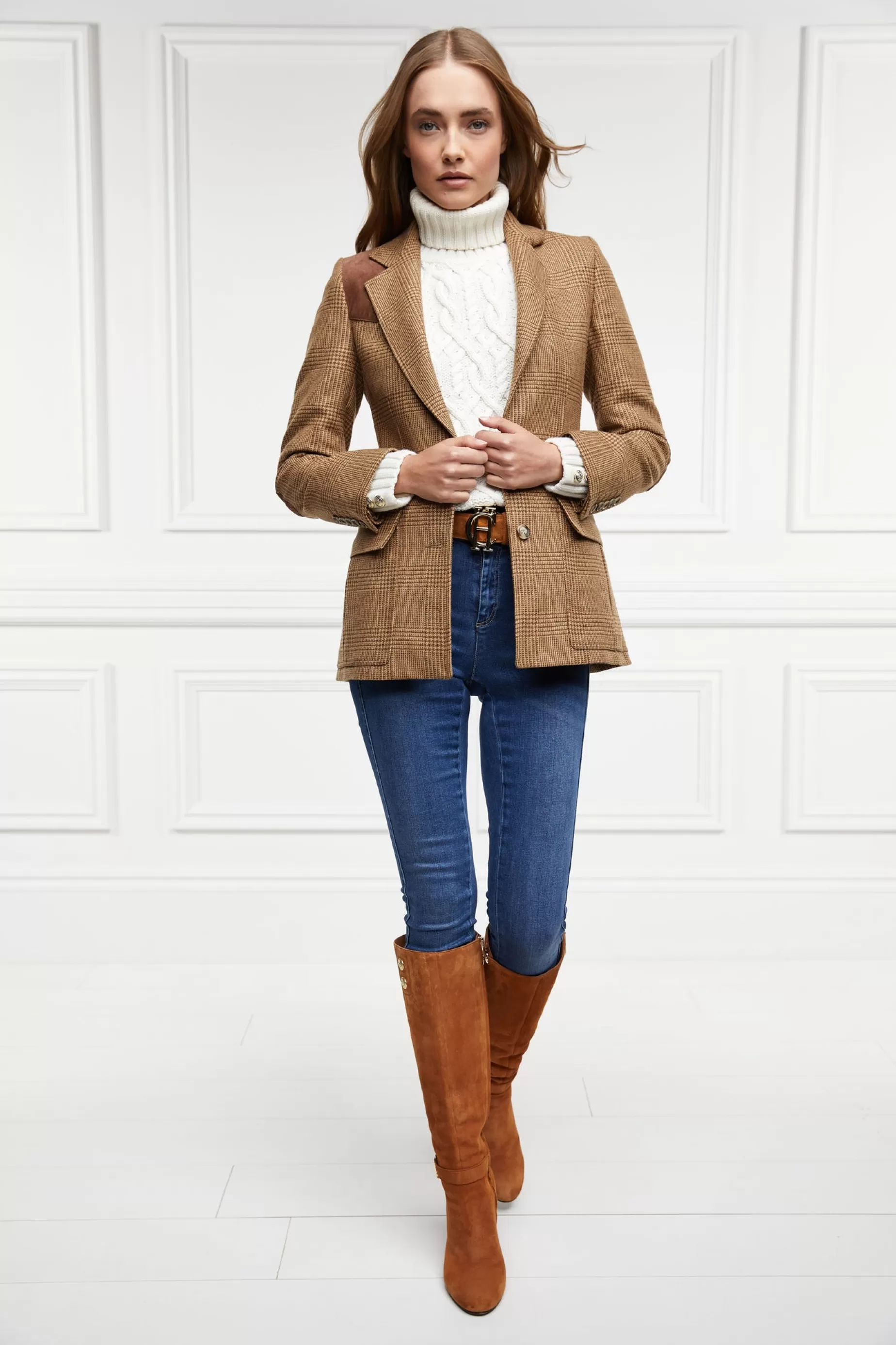 Holland Cooper Gifts For Her | Boots>Marlborough Knee Boot Tan