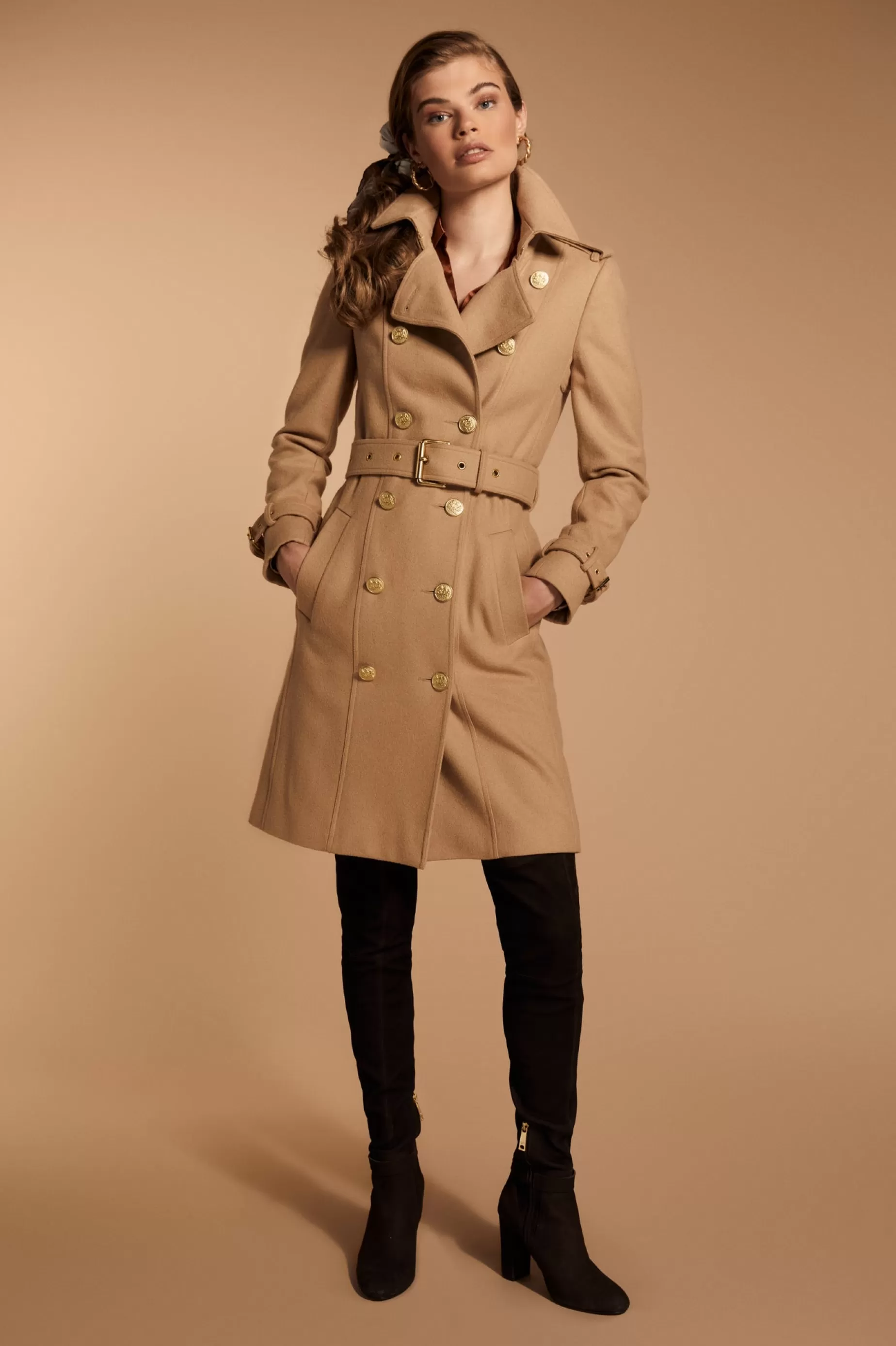 Holland Cooper Trench Coats | Coats>Marlborough Trench Coat Camel