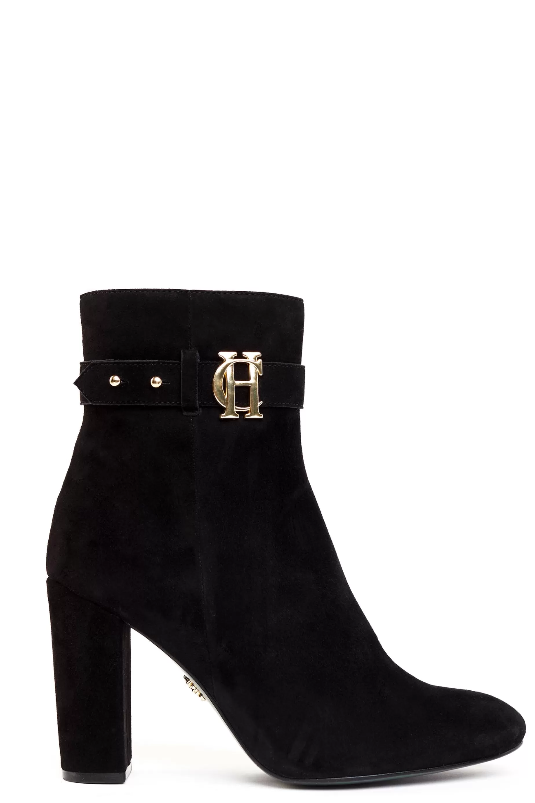 Holland Cooper Gifts For Her | Boots>Mayfair Suede Ankle Boot Black