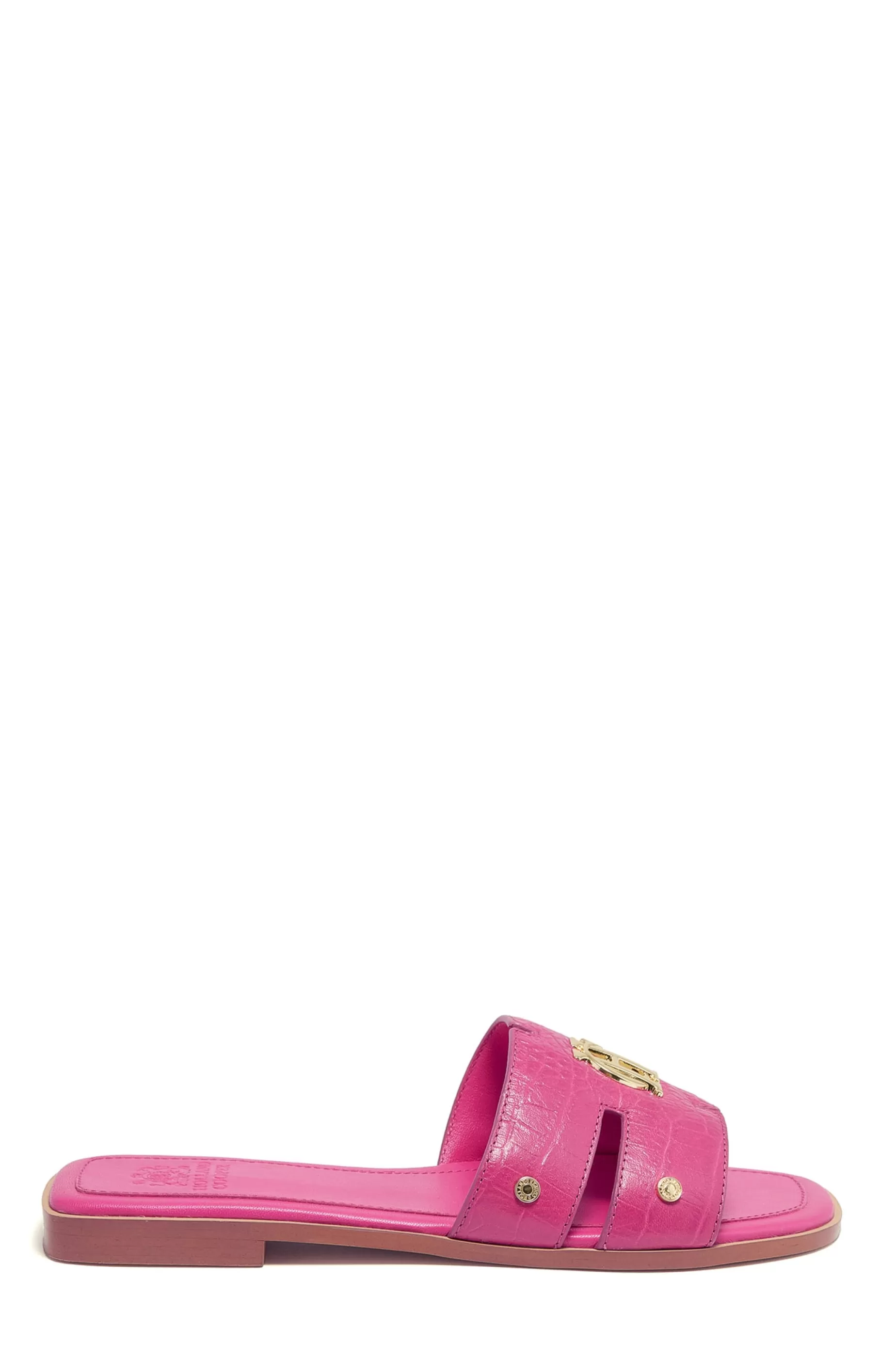 Holland Cooper Sandals | Footwear>Monogram Slides Pink Croc