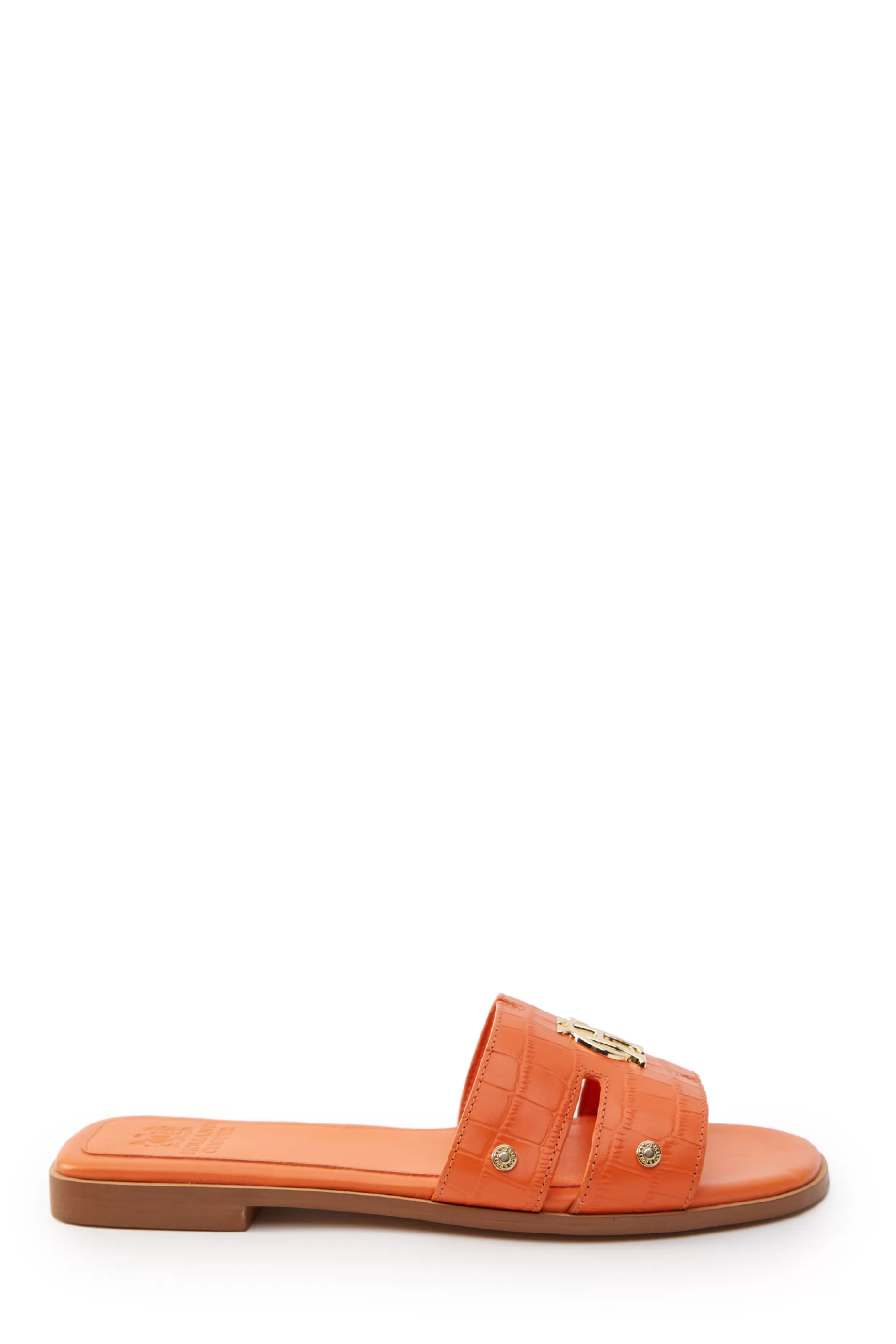 Holland Cooper Sandals | Footwear>Monogram Slides Orange Croc