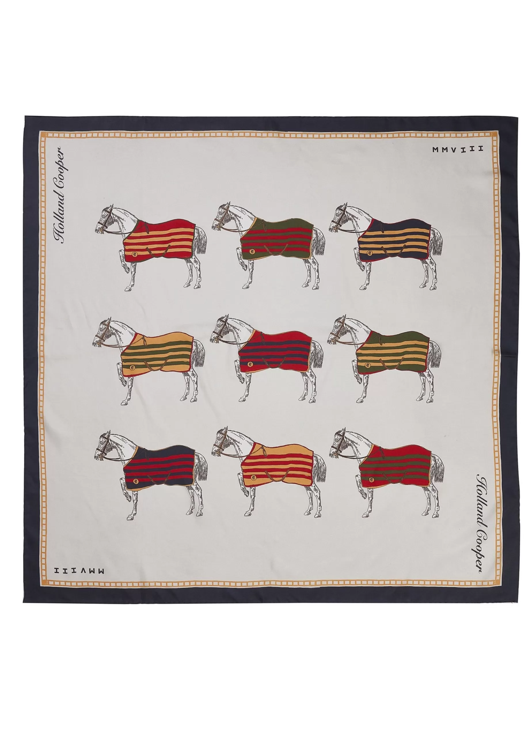 Holland Cooper The Perfect Gesture | Scarves> Silk Scarf Nine Horse