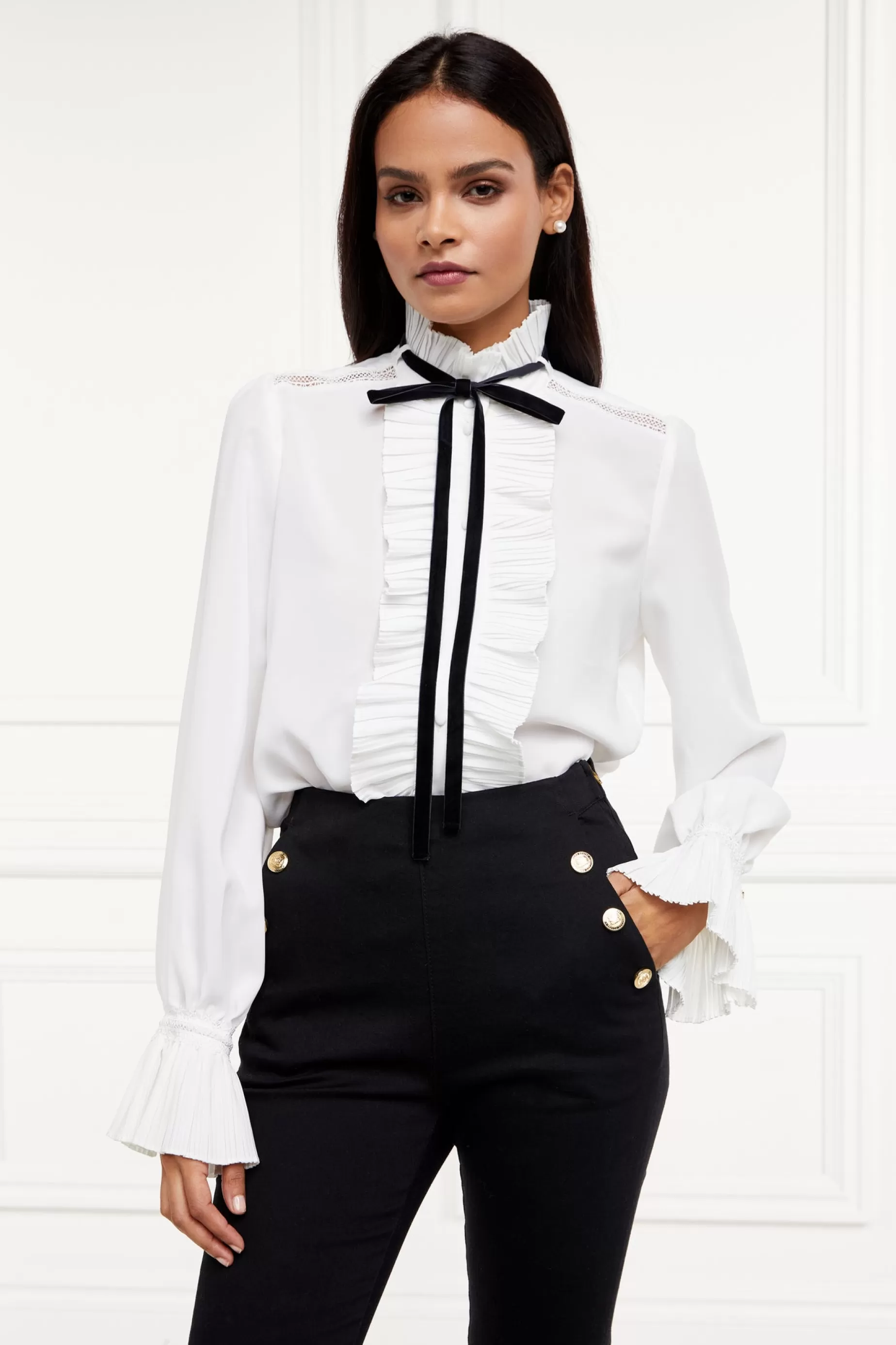 Holland Cooper Shirts & Blouses | Workwear Wardrobe>Olivia Tie Shirt