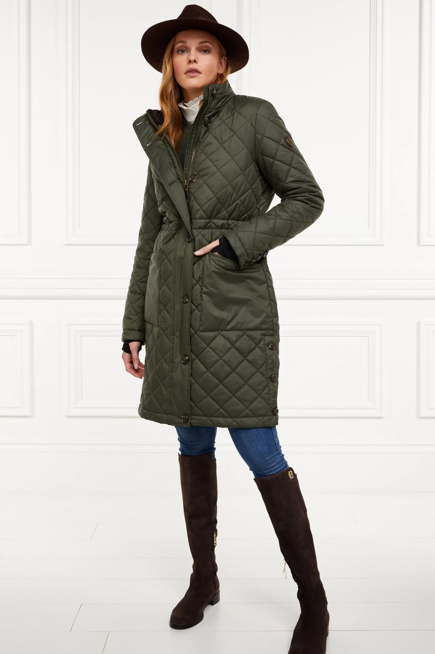 Holland Cooper Coats>Painswick Quilted Coat