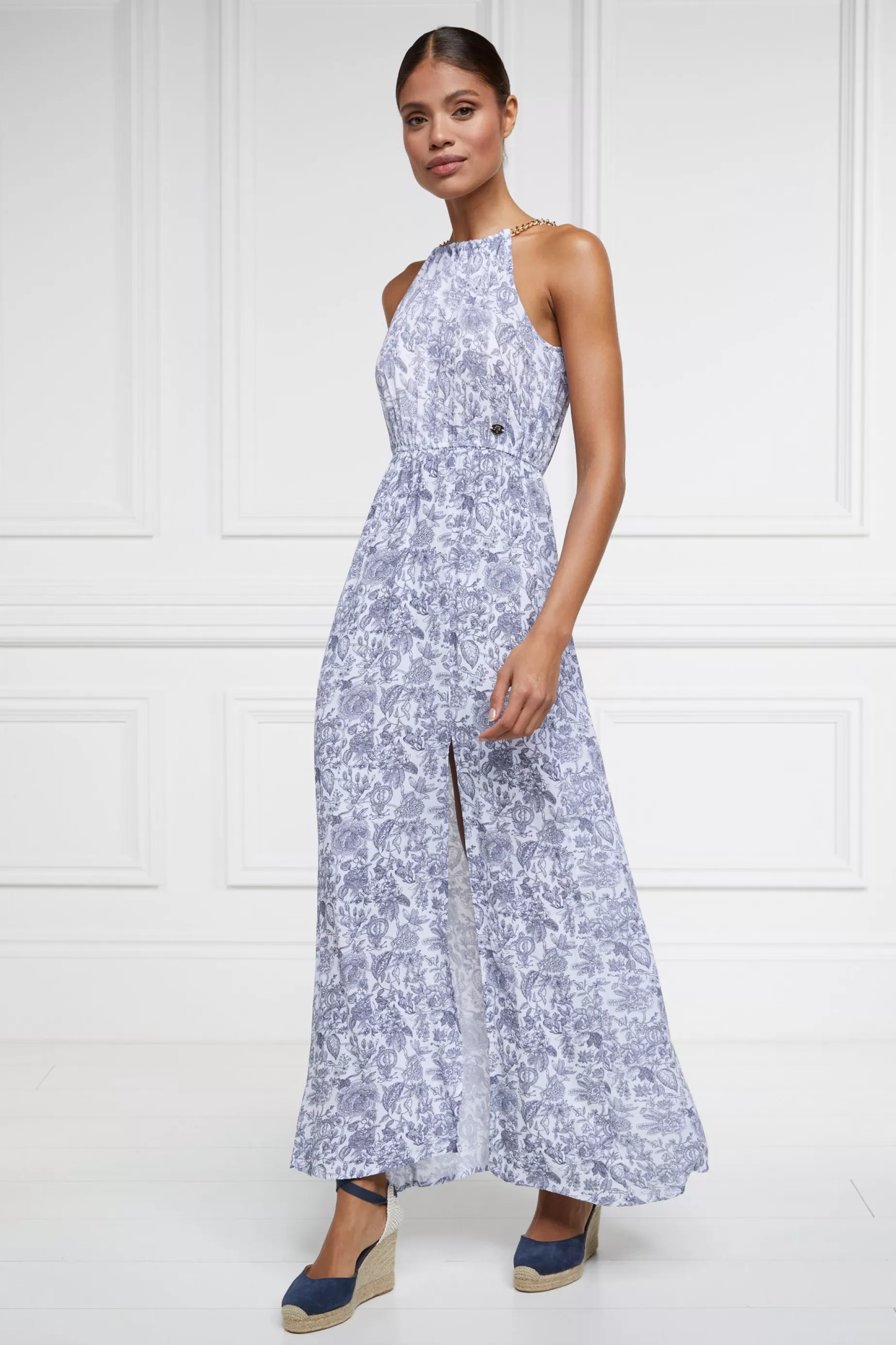 Holland Cooper Dresses | Shop By Product>Paloma Maxi Dress White Willow