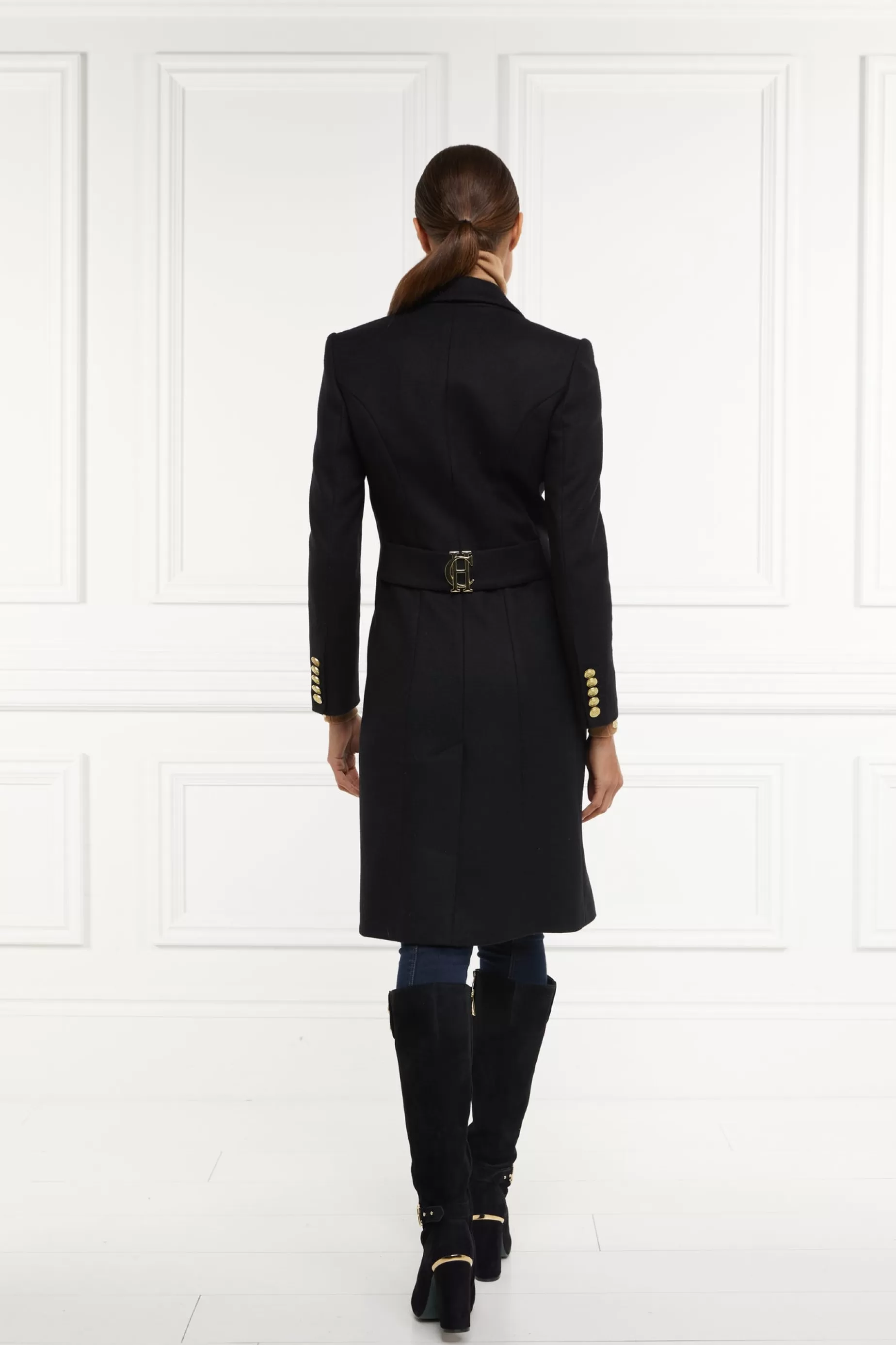 Holland Cooper Coats>Regency Coat Soft Black