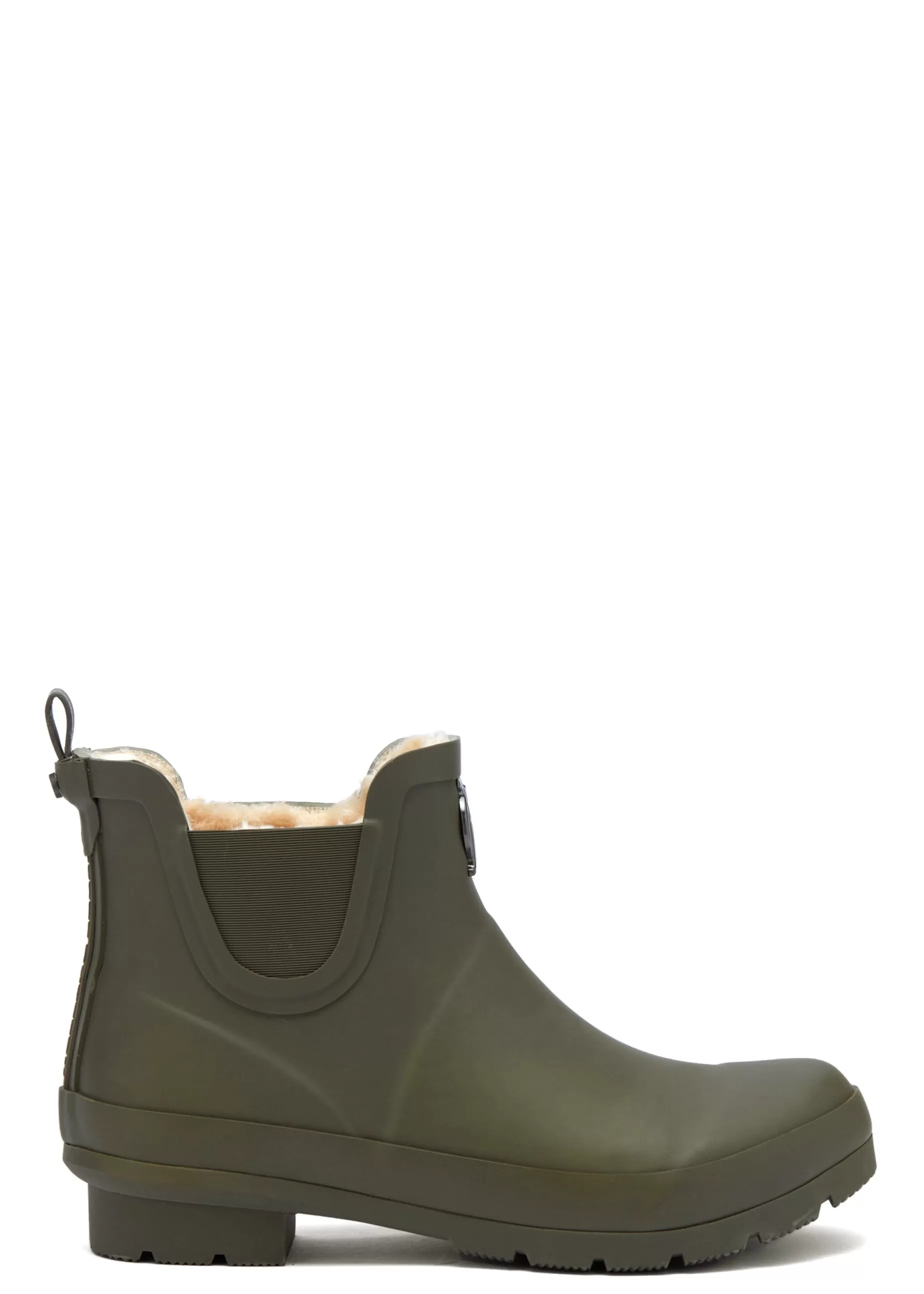 Holland Cooper At The Stables | Chelsea Boots>Rubber Chelsea Boot Matte Green Gunmetal