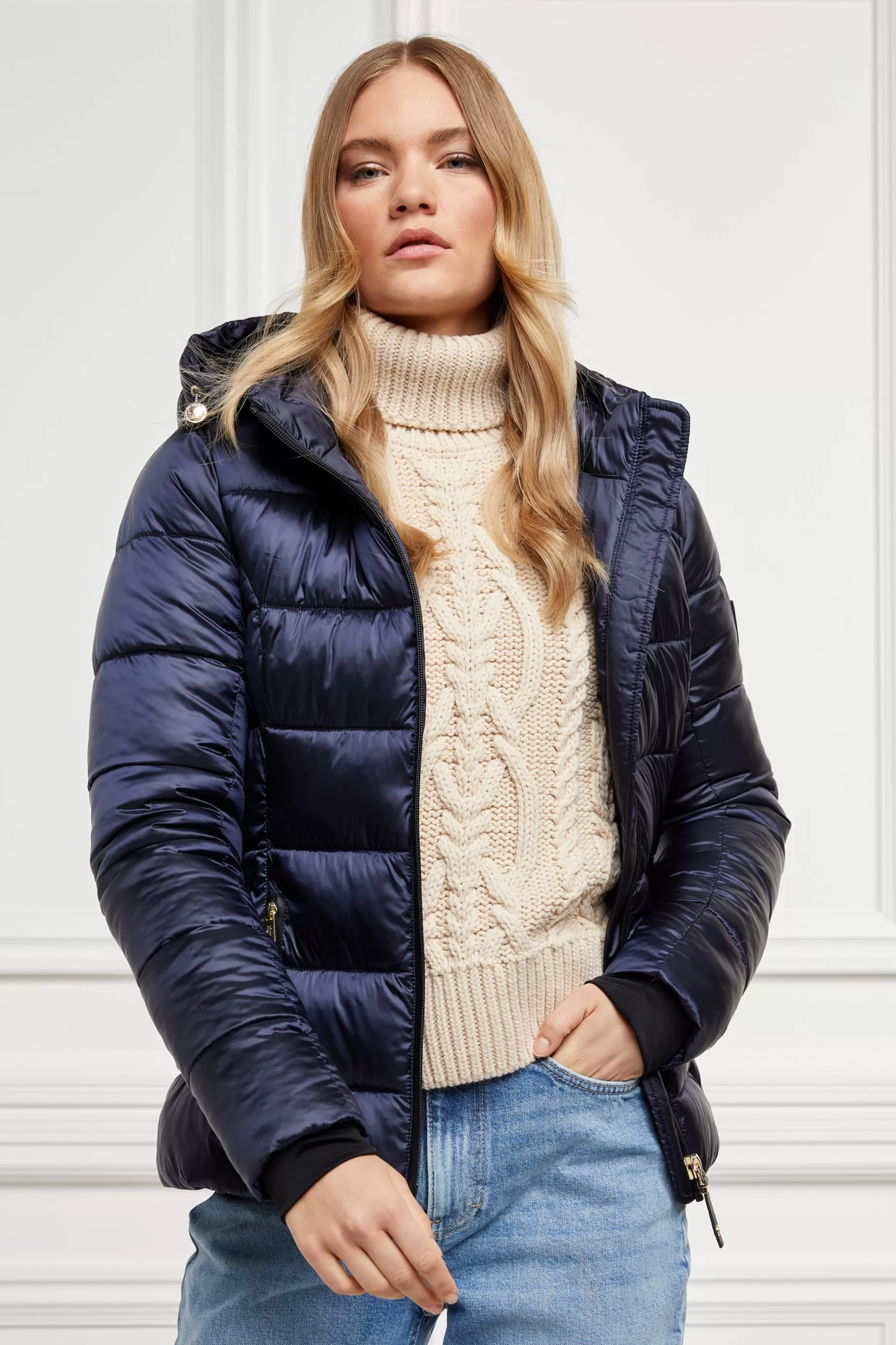 Holland Cooper Jackets>Sherbourne Puffer Ink Navy