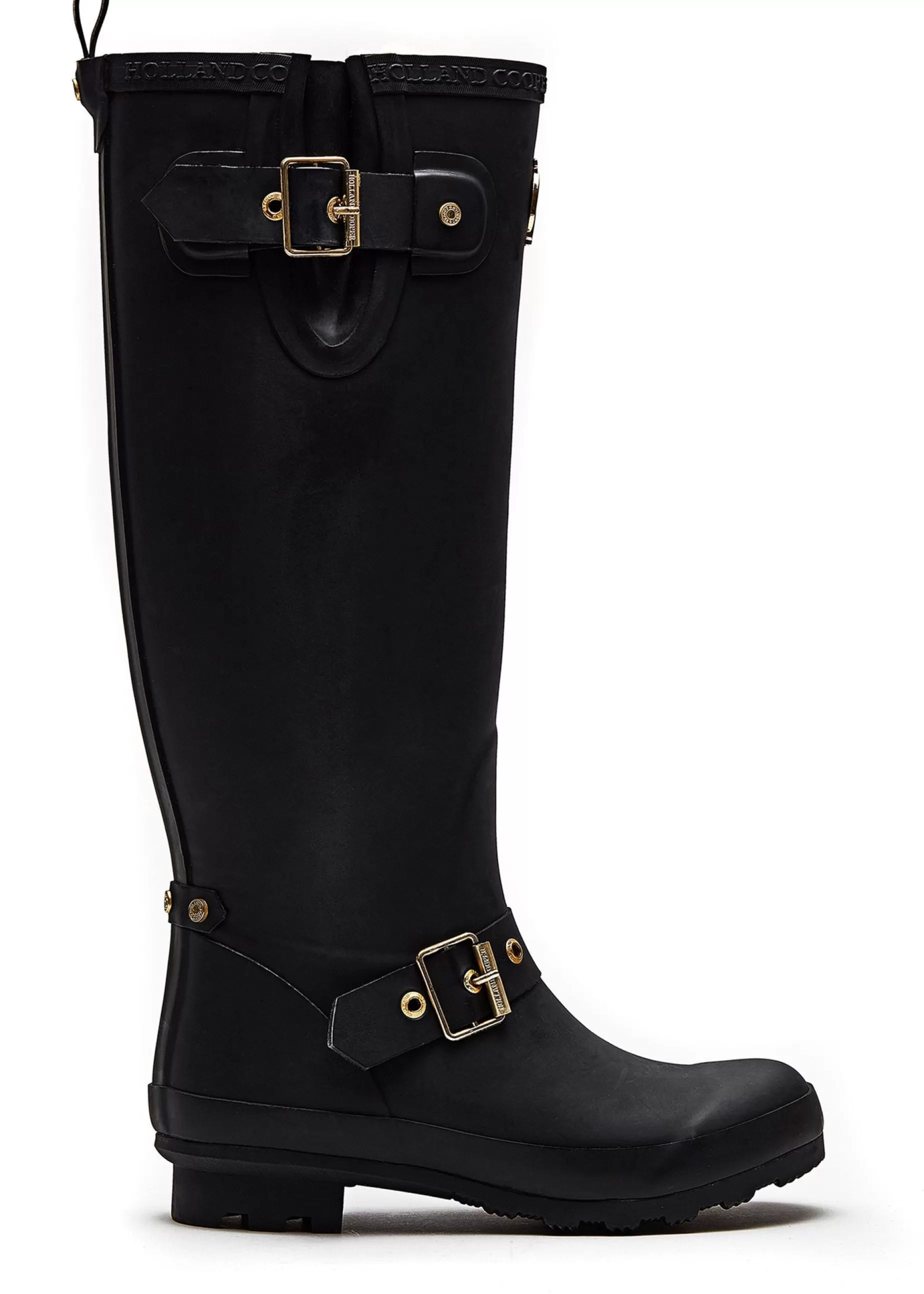 Holland Cooper At The Stables | Wellington Boots>Sherpa Lined Regency Wellington Matte Black