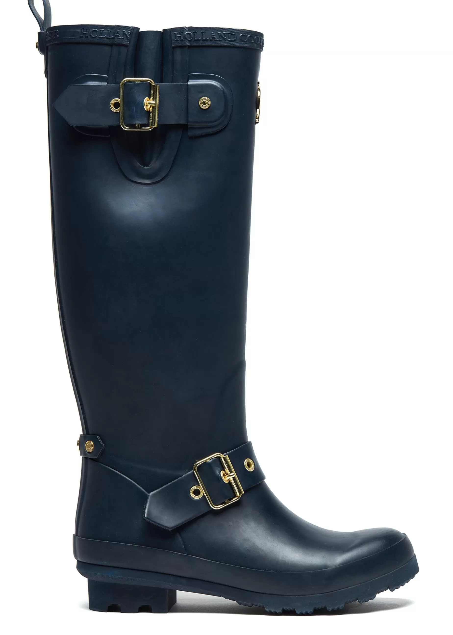 Holland Cooper At The Stables | Wellington Boots>Sherpa Lined Regency Wellington Matte Navy