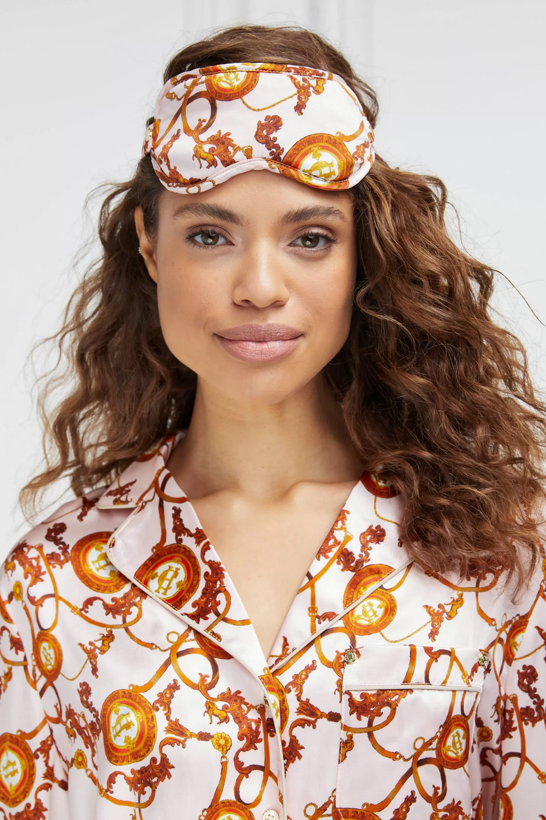 Holland Cooper The Perfect Gesture | Sleepwear>Silk Eye Mask Blush