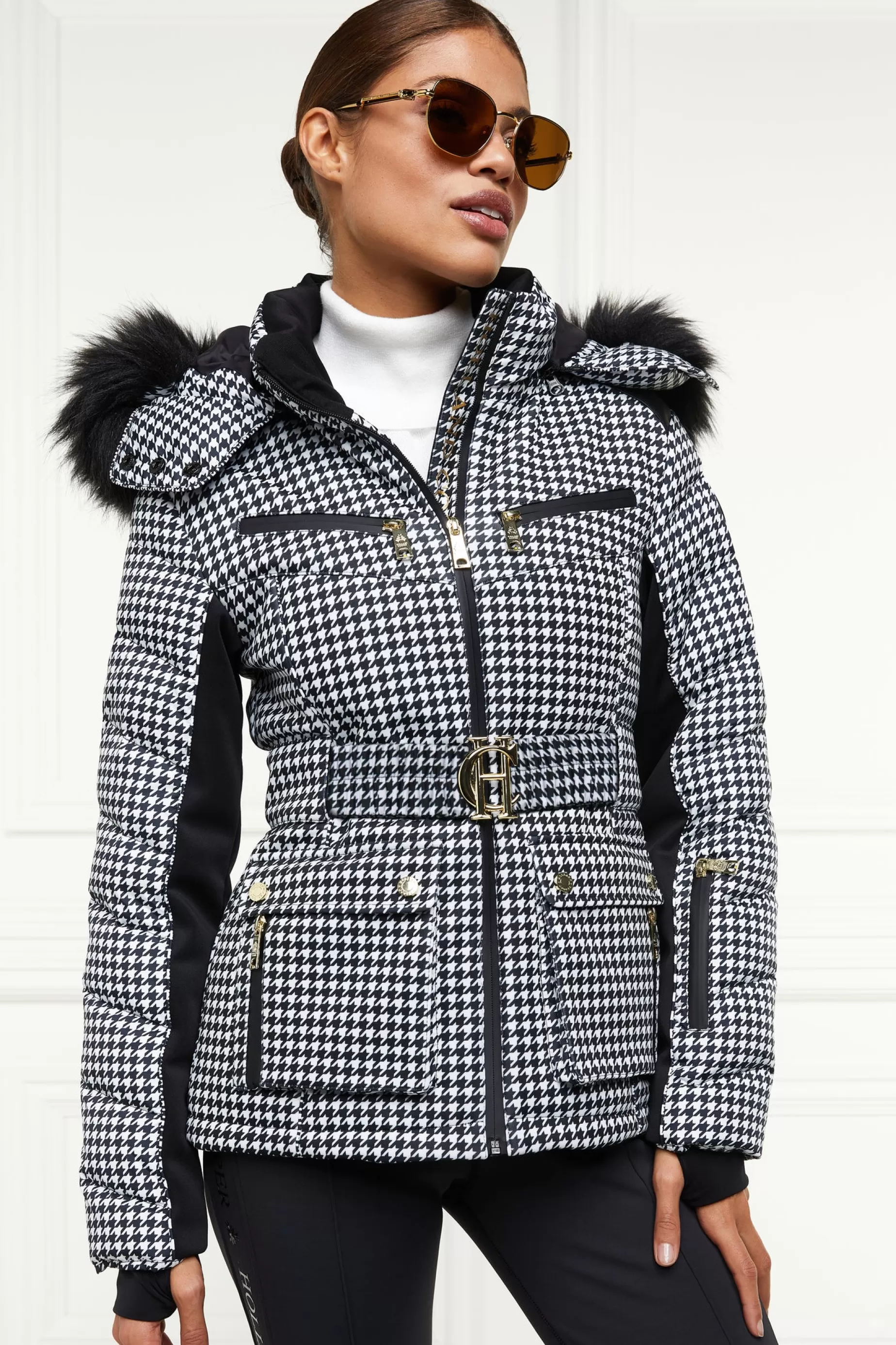 Holland Cooper Ski Jackets | HC Ski>Ski Jacket Houndstooth