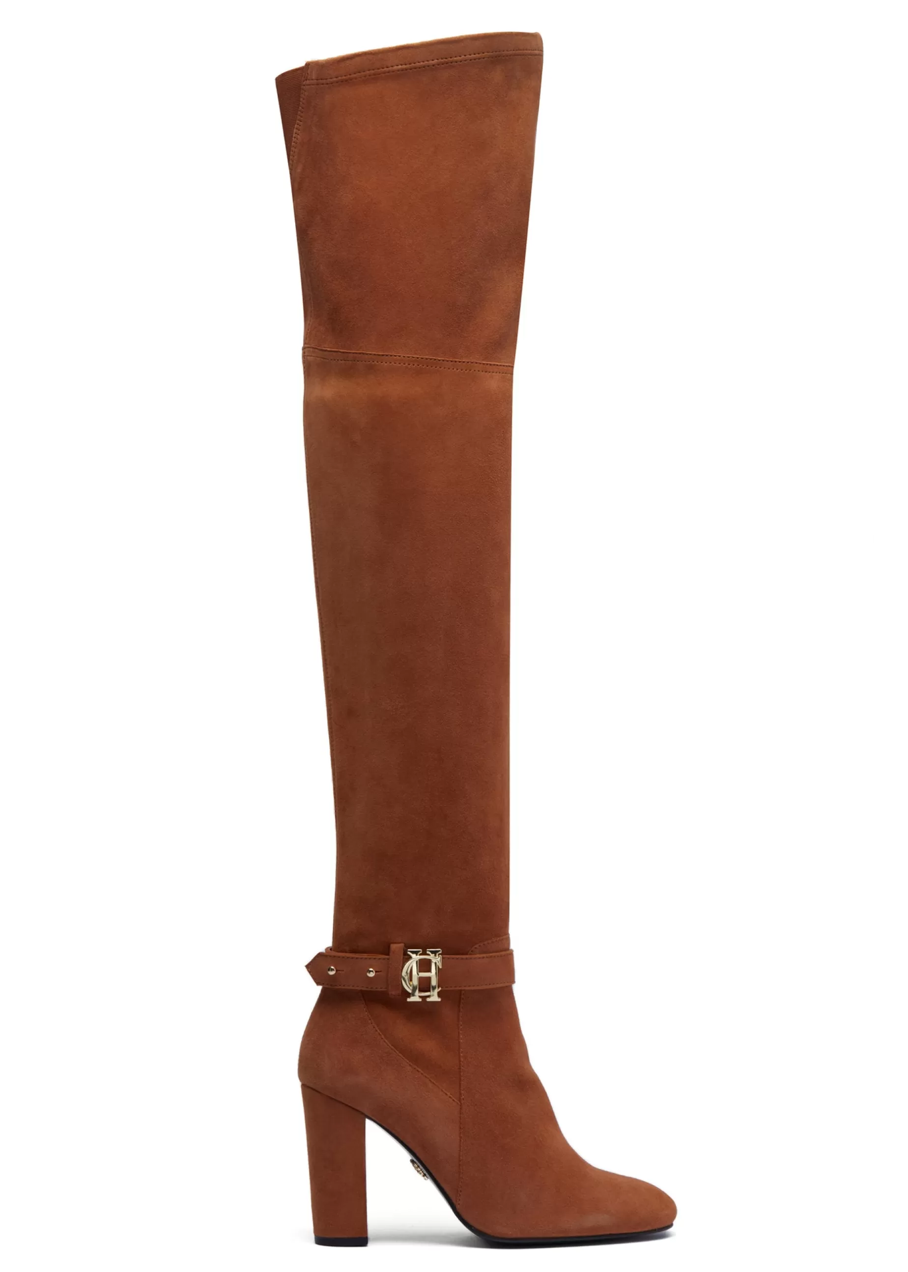 Holland Cooper Boots | Footwear>Sloane Over The Knee Boot Tan