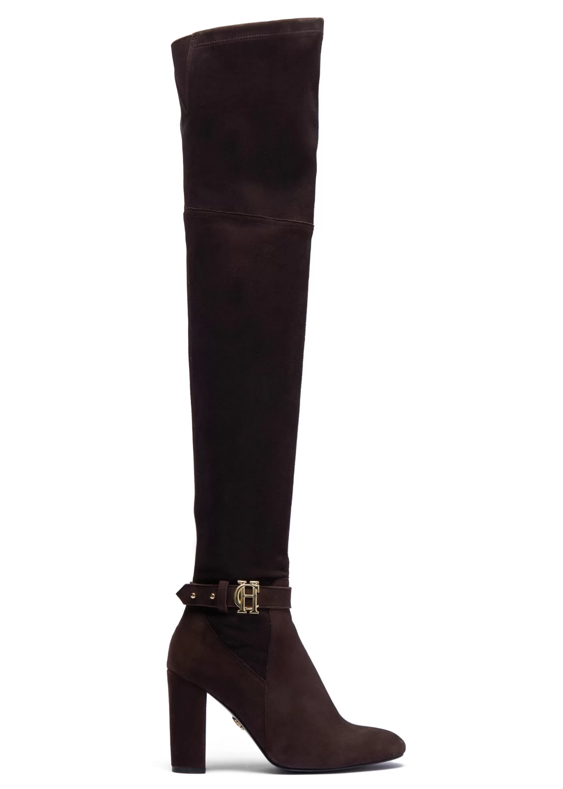 Holland Cooper Gifts For Her | Boots>Sloane Over The Knee Boot Chocolate