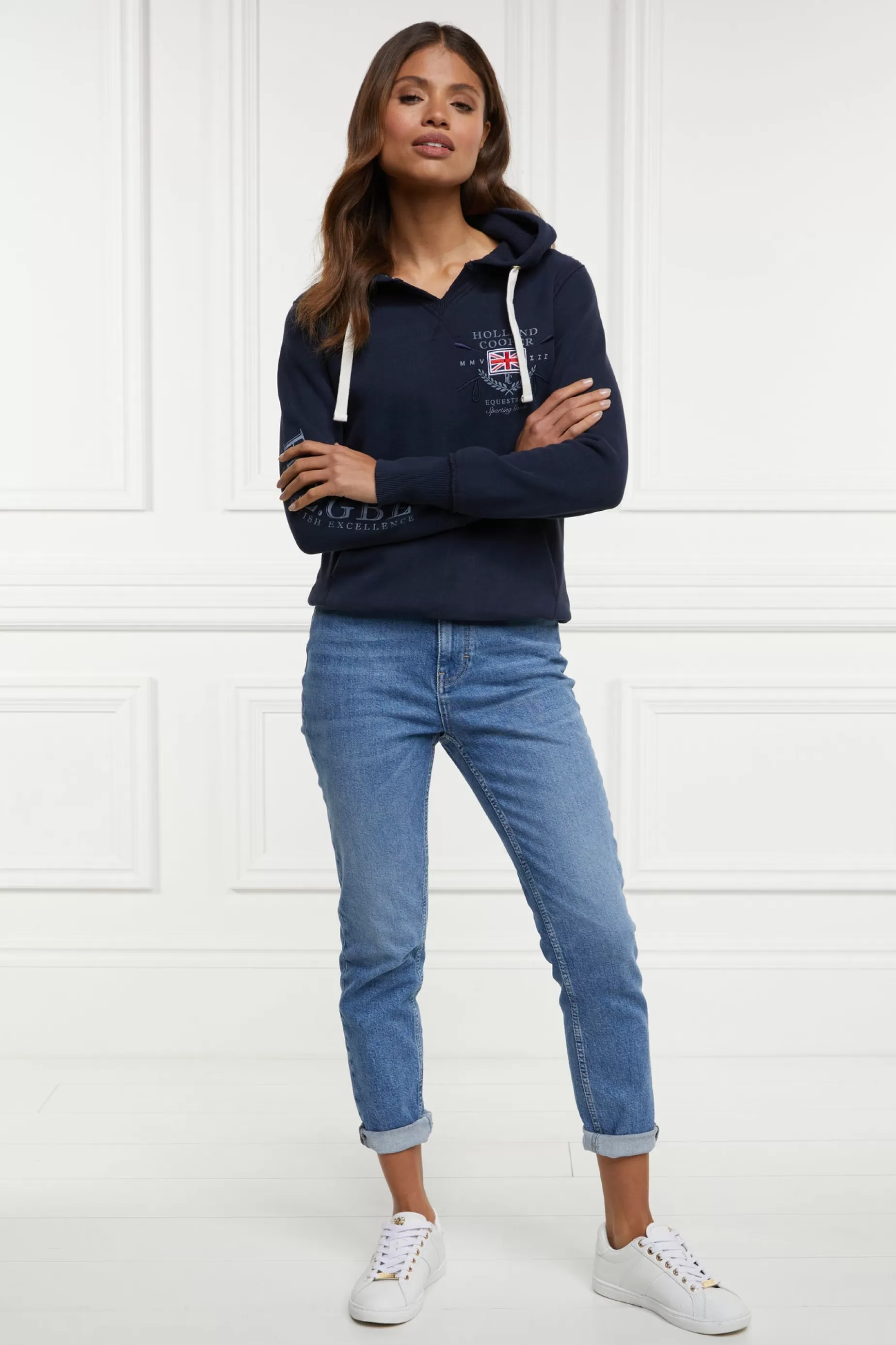 Holland Cooper Hoodies | Equestrian Casualwear>Sporting Goods Hoodie Ink Navy