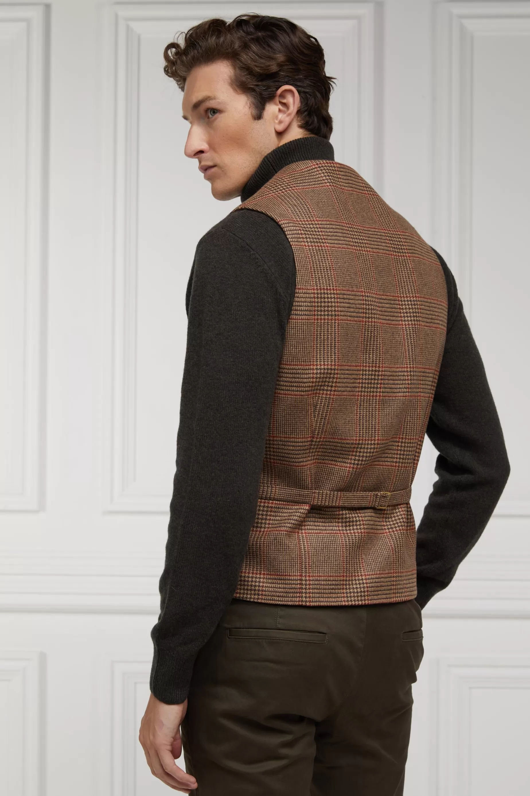 Holland Cooper Waistcoats | Tailoring>St James Waistcoat Clarence Check Merlot