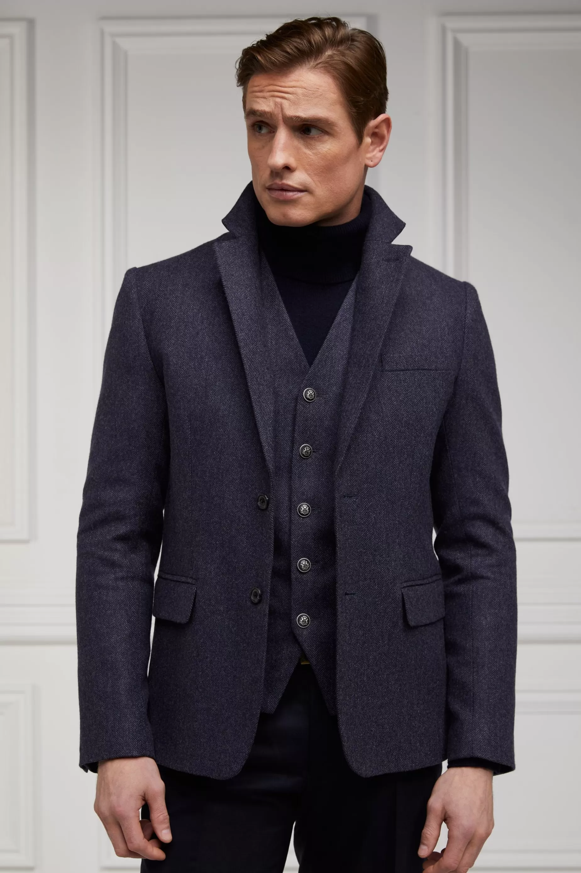 Holland Cooper Gifts For Him | Waistcoats>St James Waistcoat Navy Duke