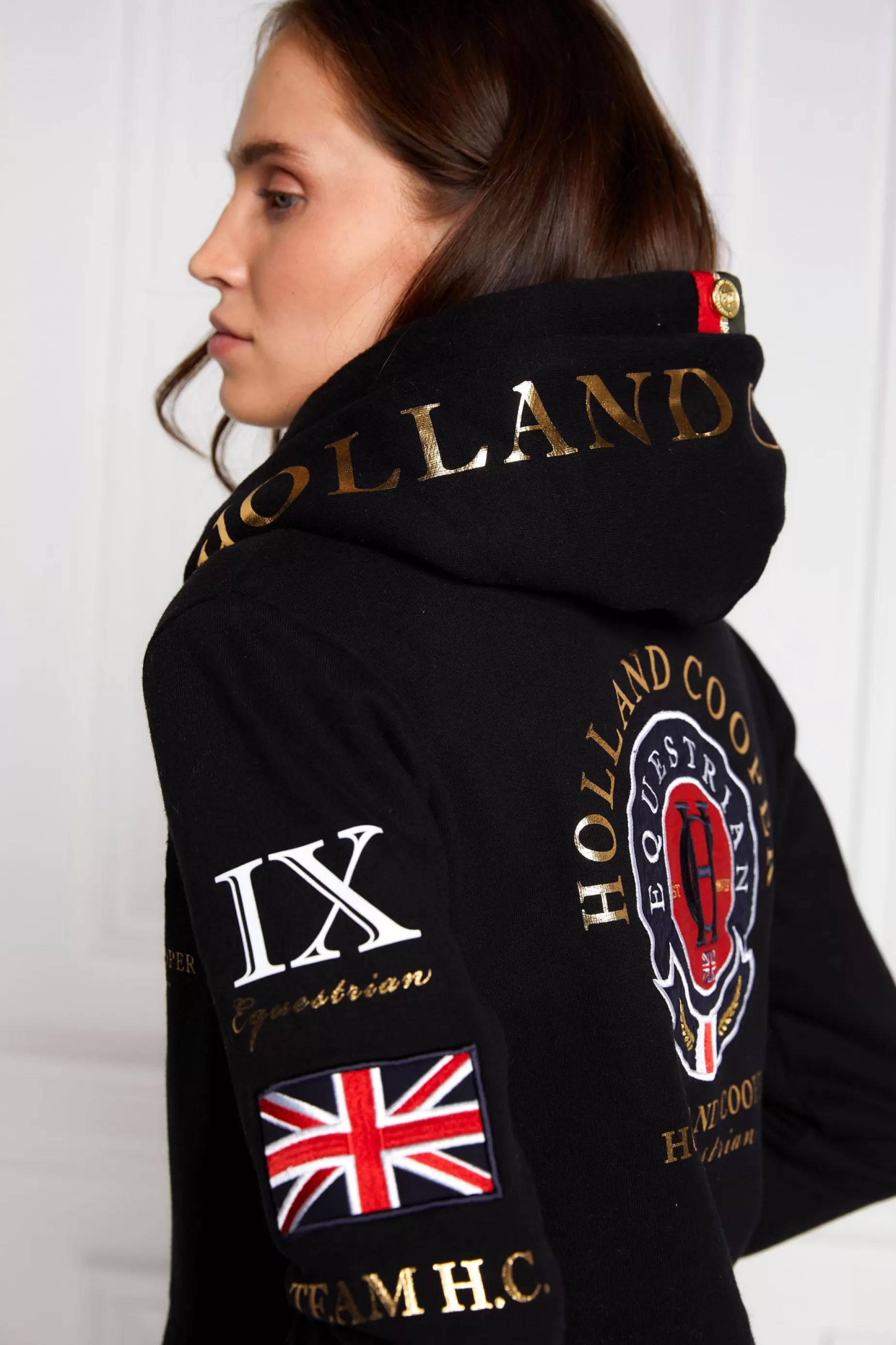 Holland Cooper Hoodies | Team HC Clothing>Team Hoodie Black